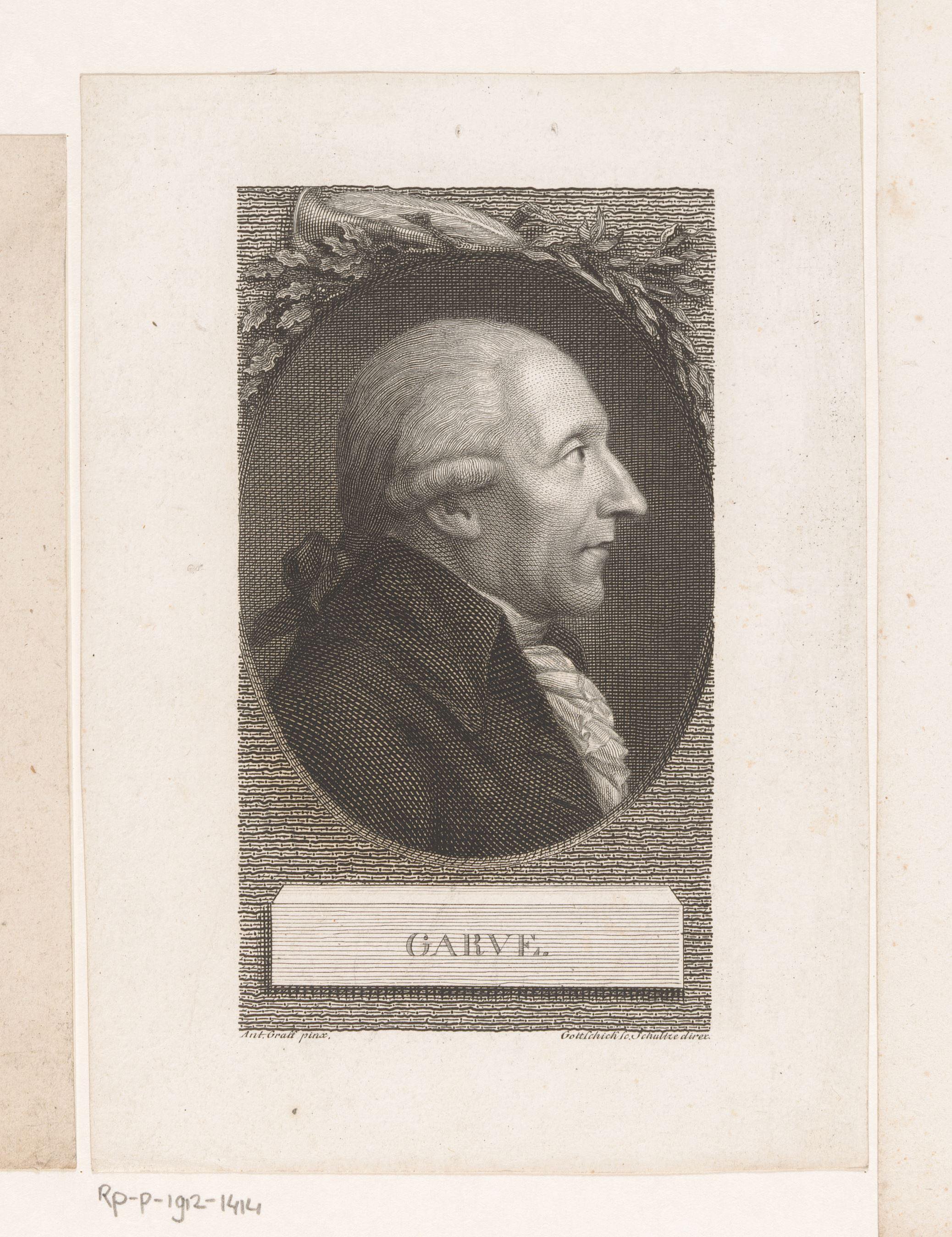 Portret van Christian Garve