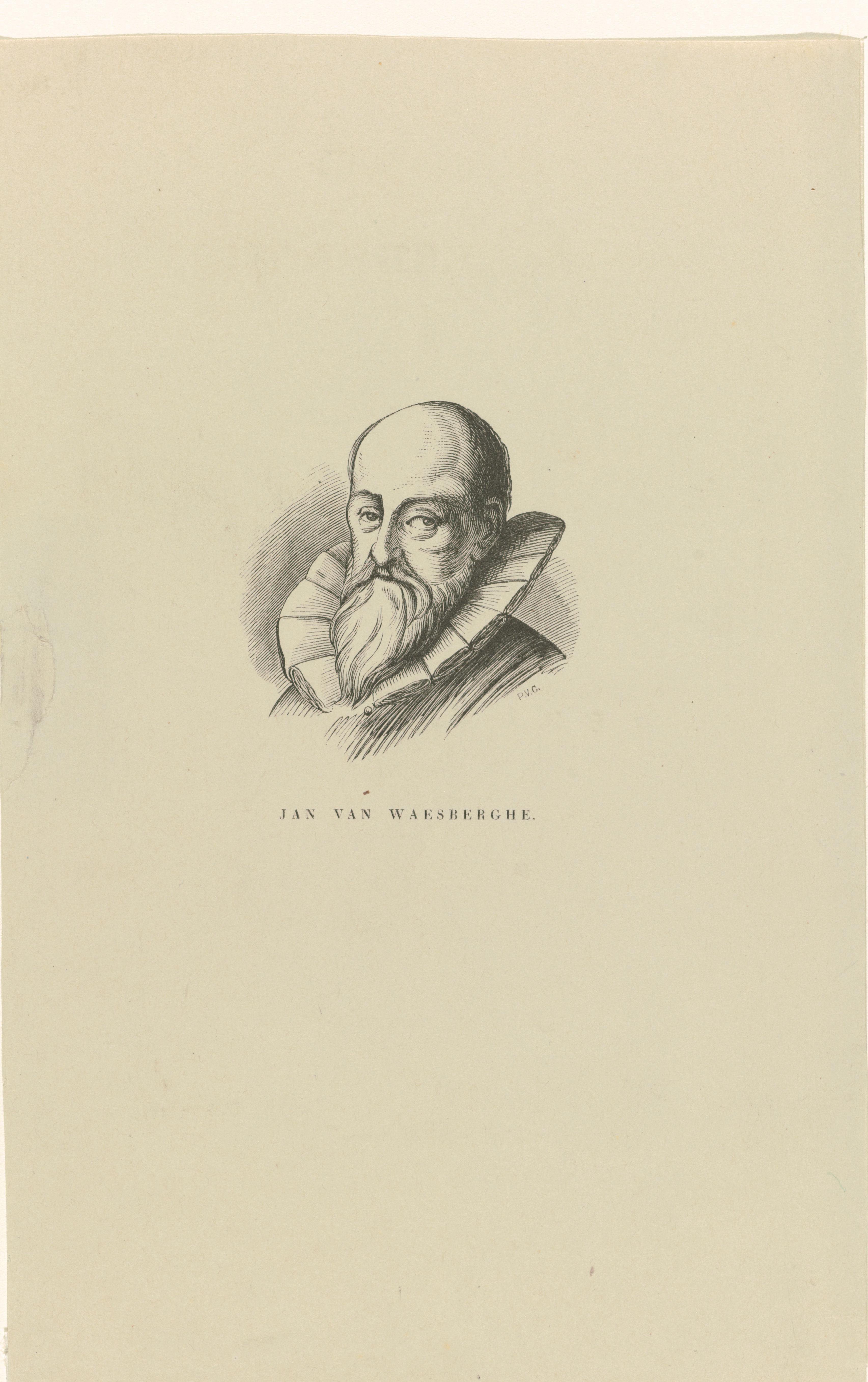 Portret van Jan van Waesberge