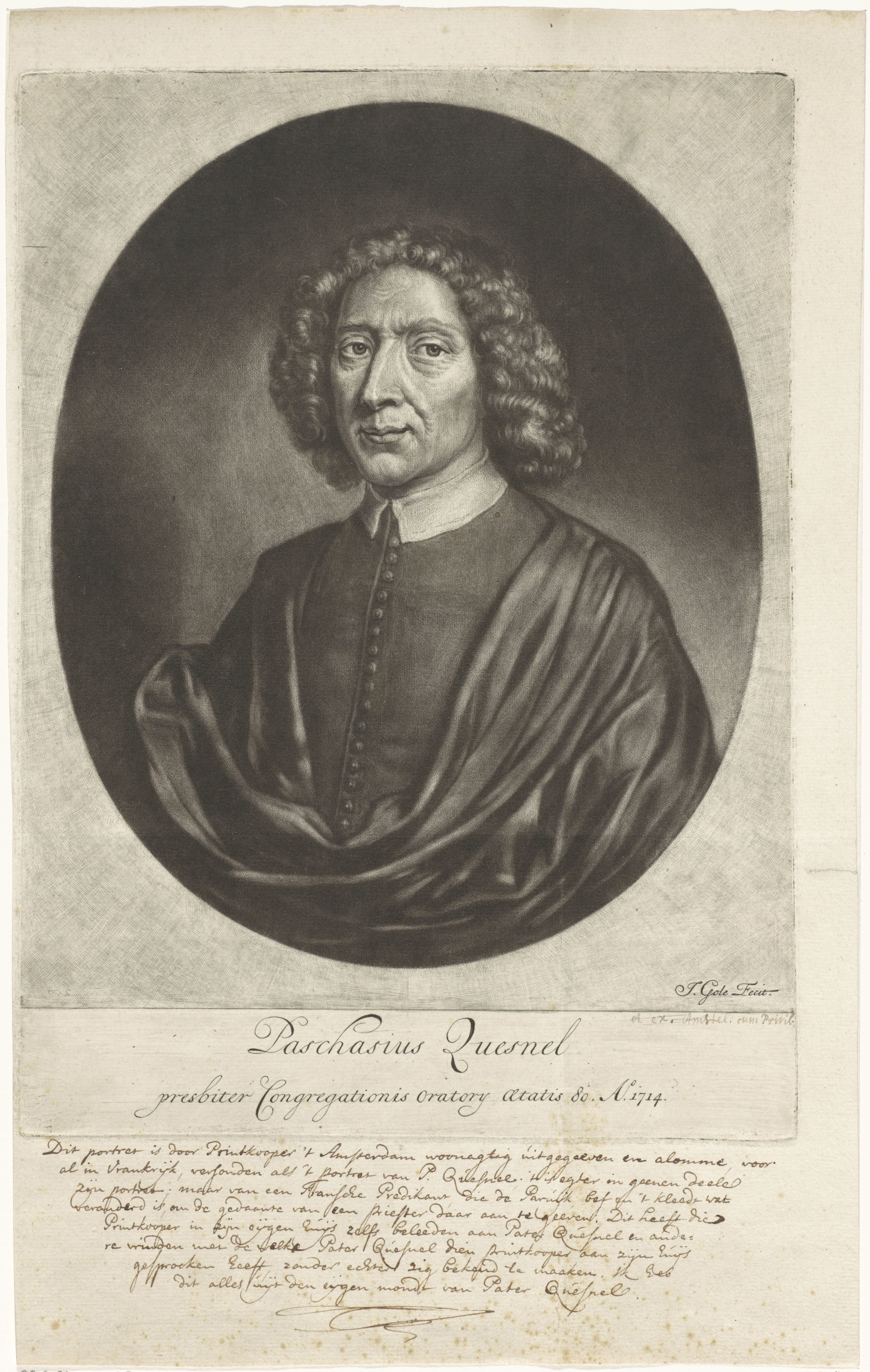 Portret van Pasquier Quesnel