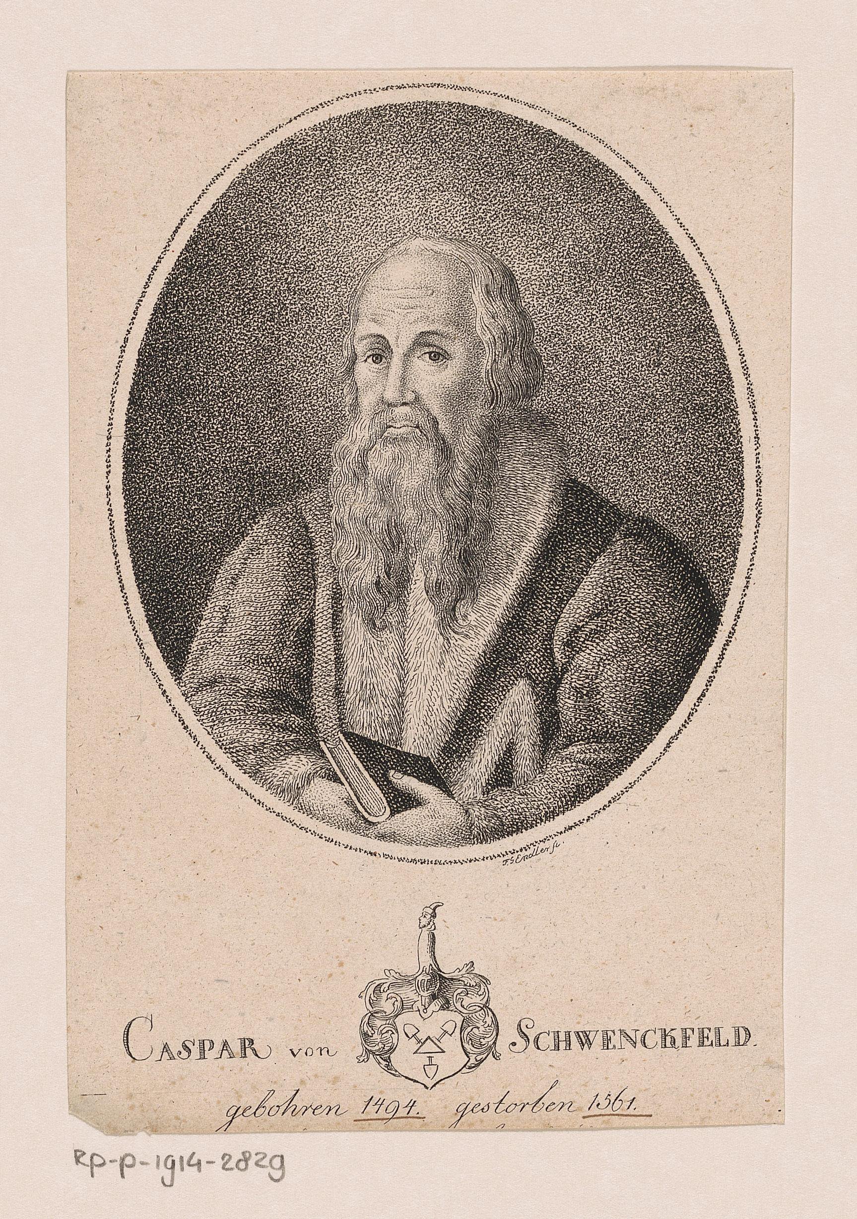 Portret van Kaspar von Schwenkfeld