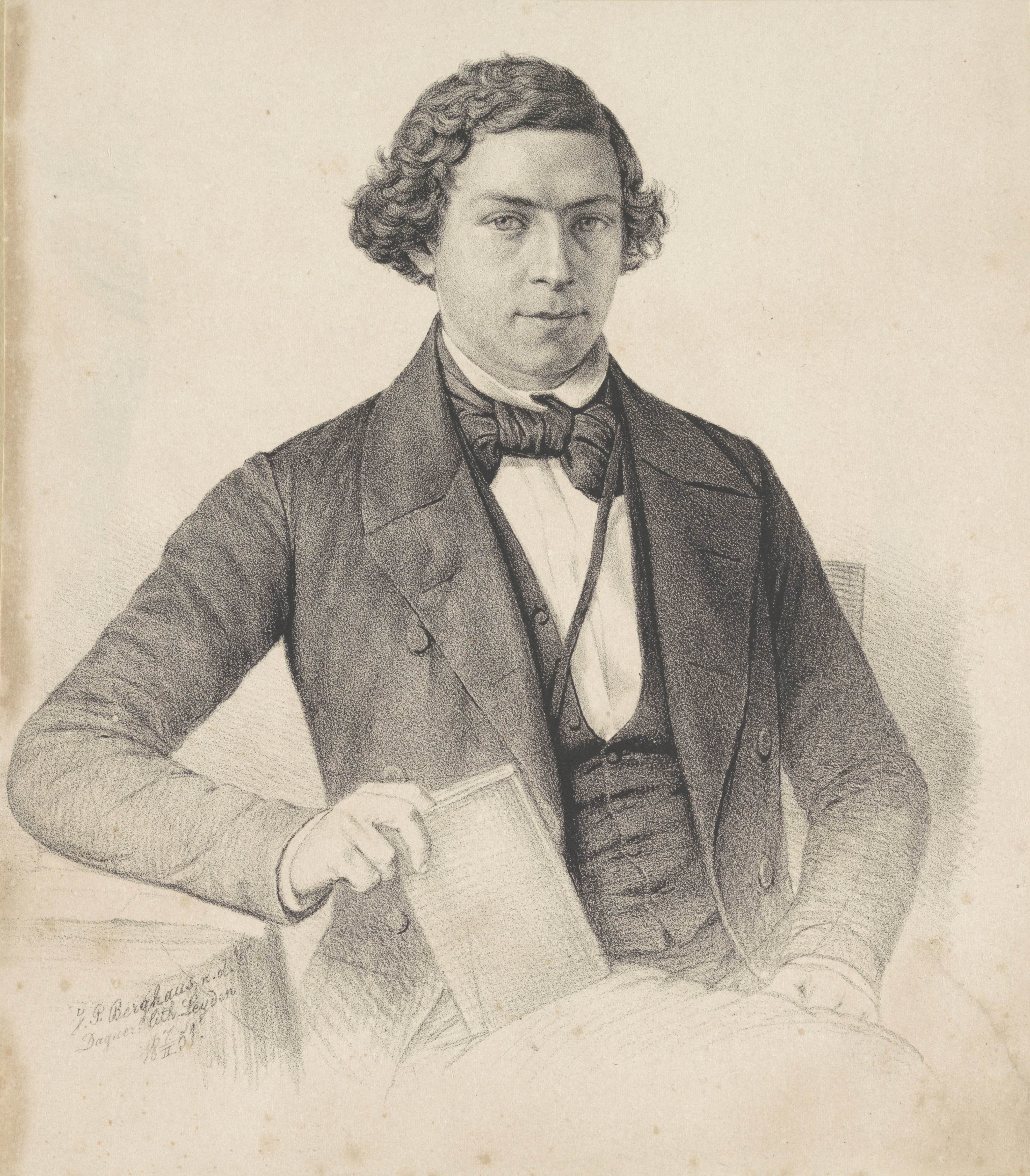 Portret van een man, mogelijk Petrus Abraham Samuel van Limburg Brouwer