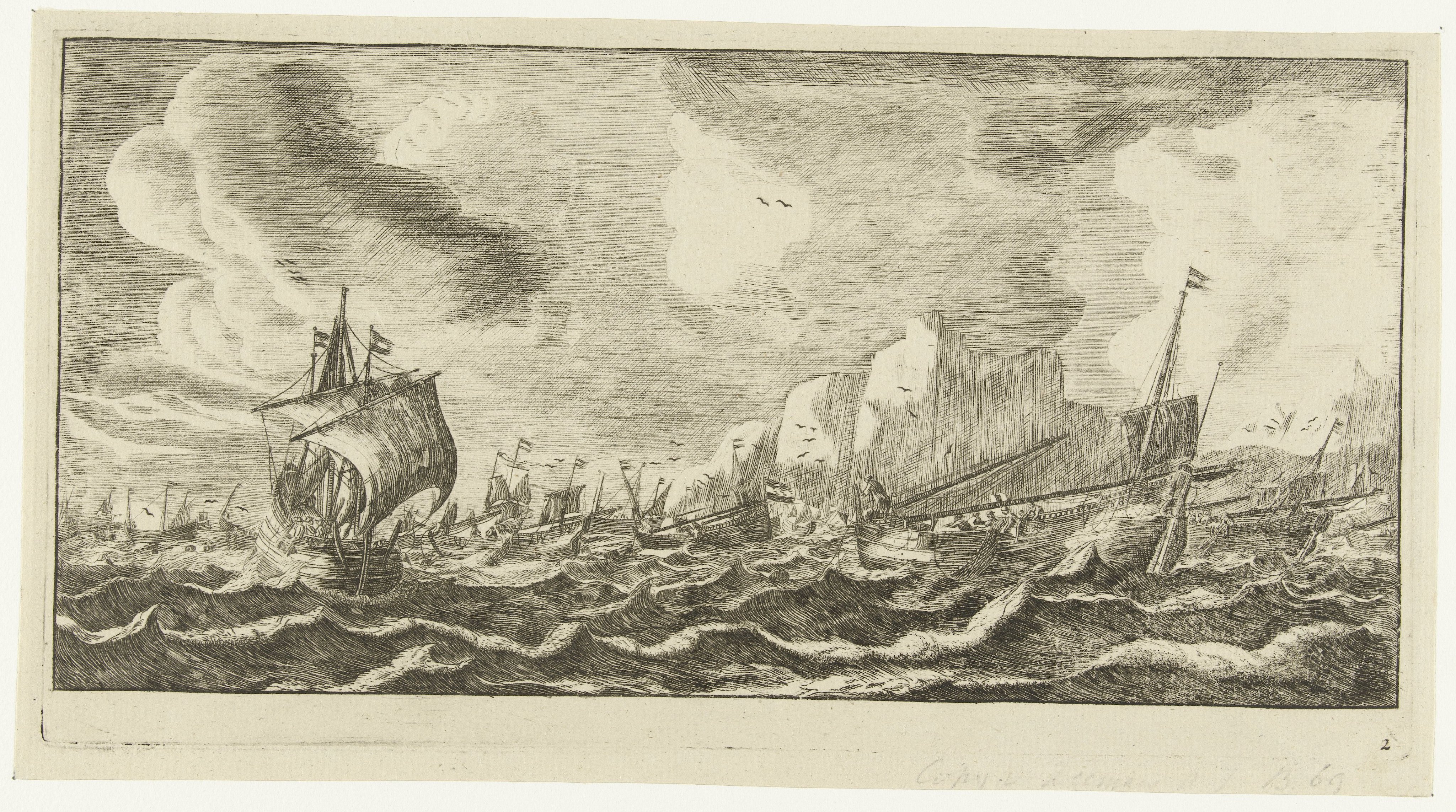 Haringbuizen op zee