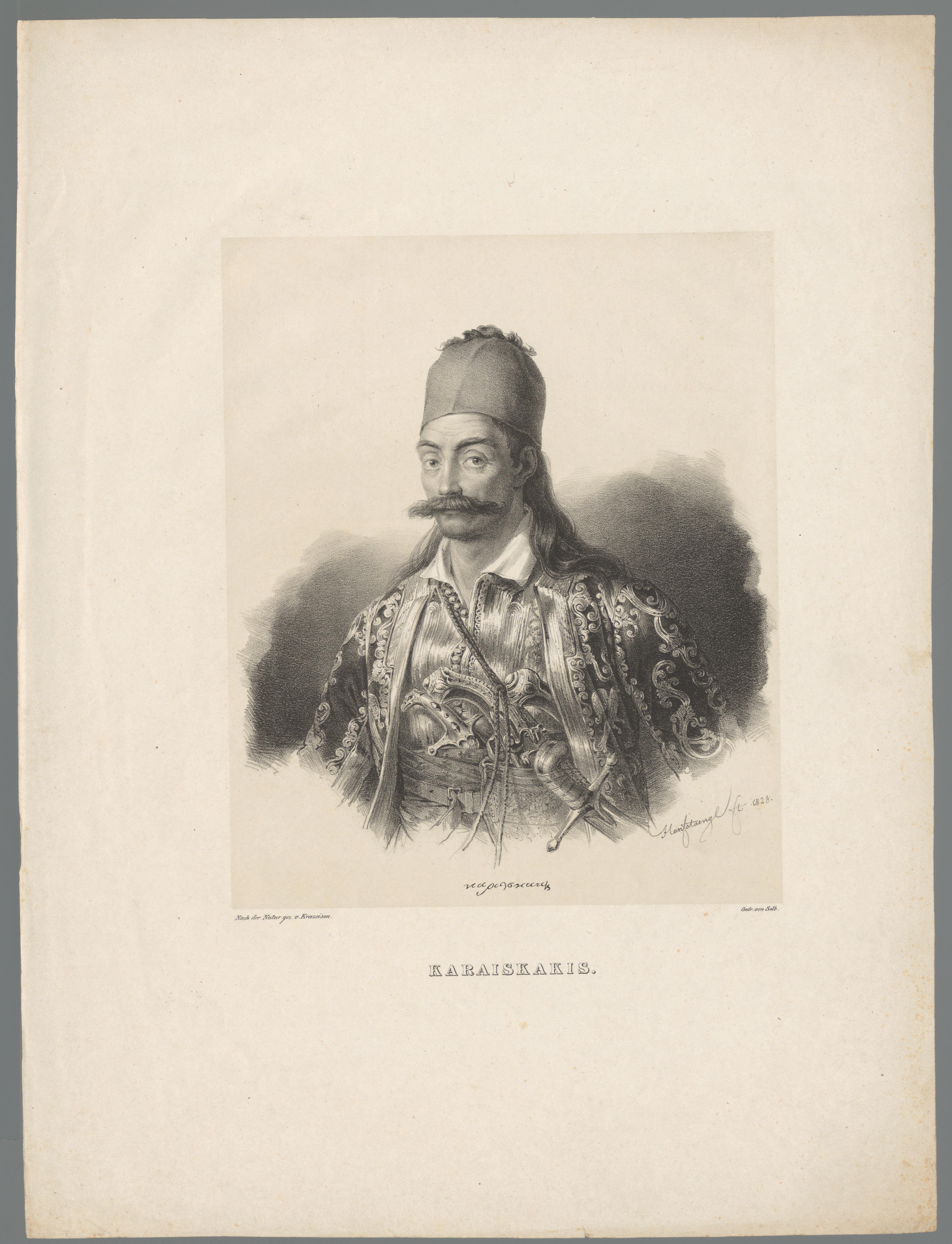 Portret van Georgios Karaiskakis