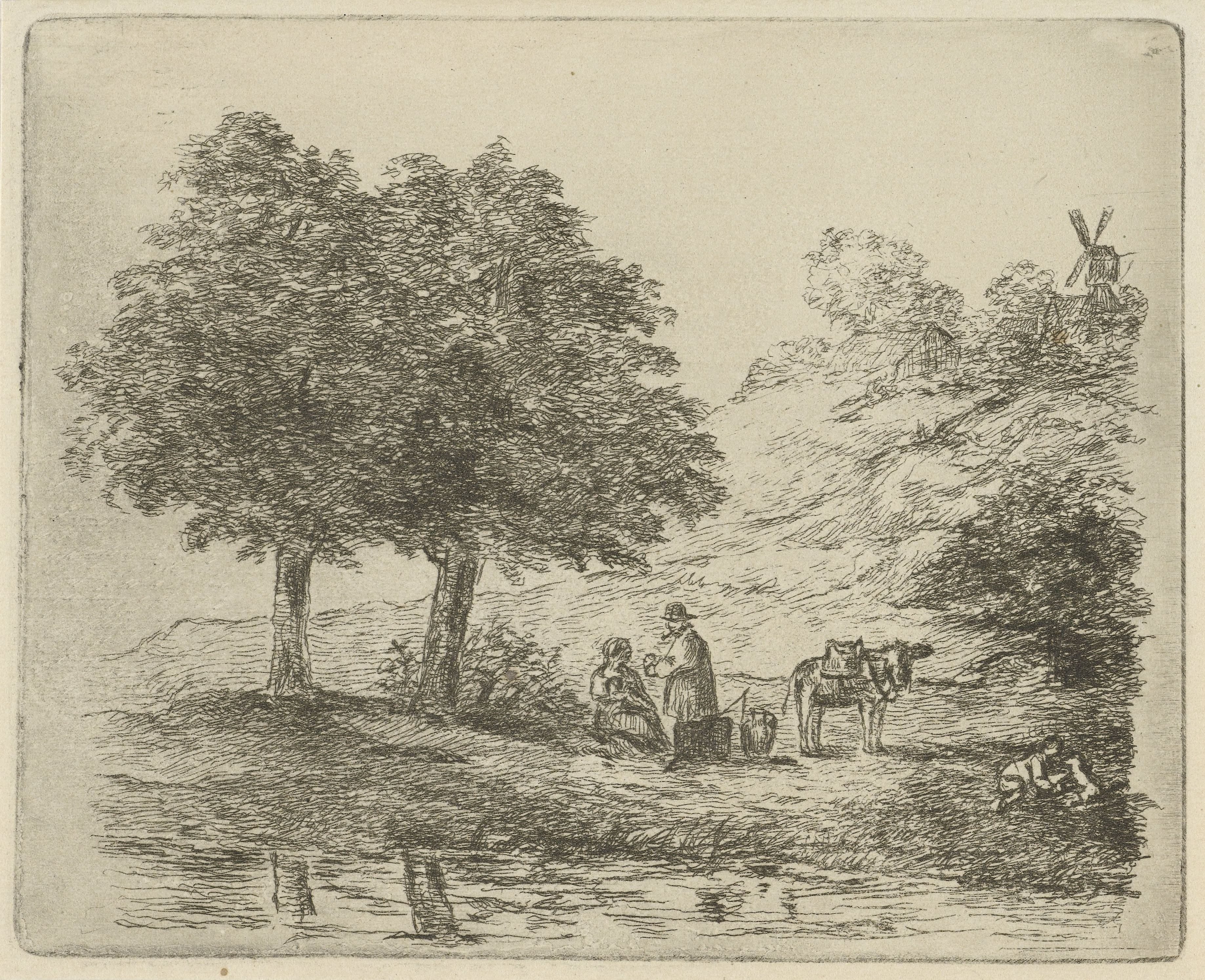 Landschap met familie