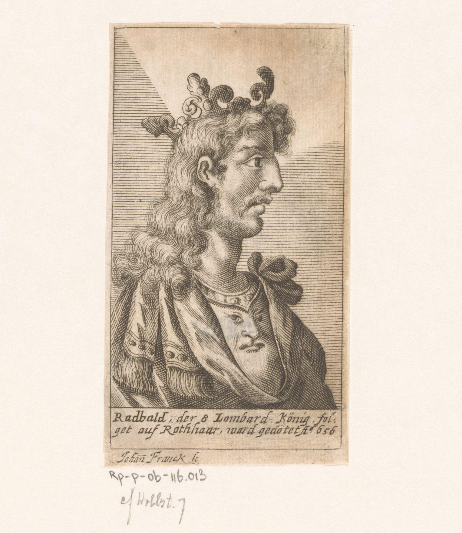 Portret van koning Radbald