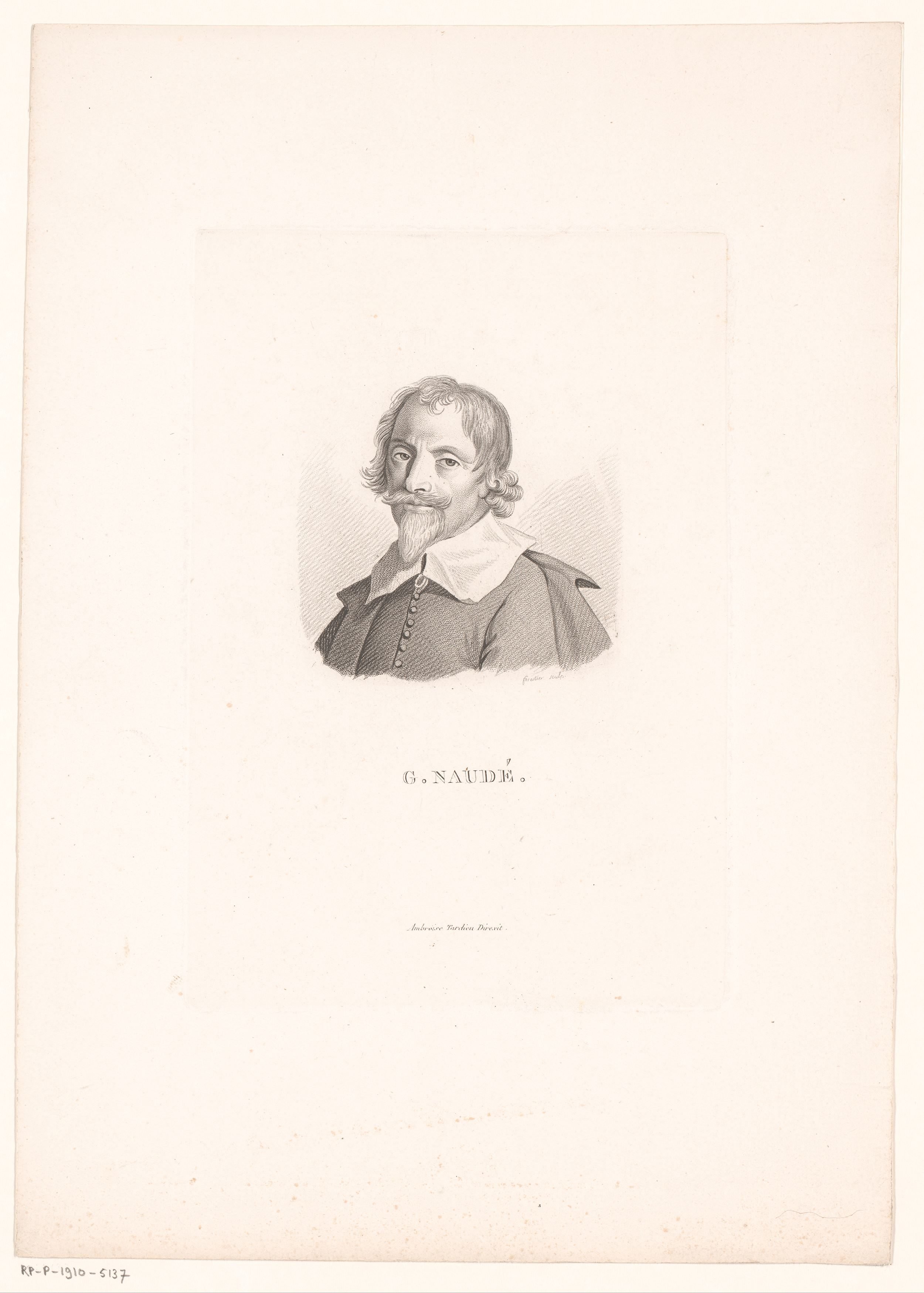 Portret van mijnheer Auvity