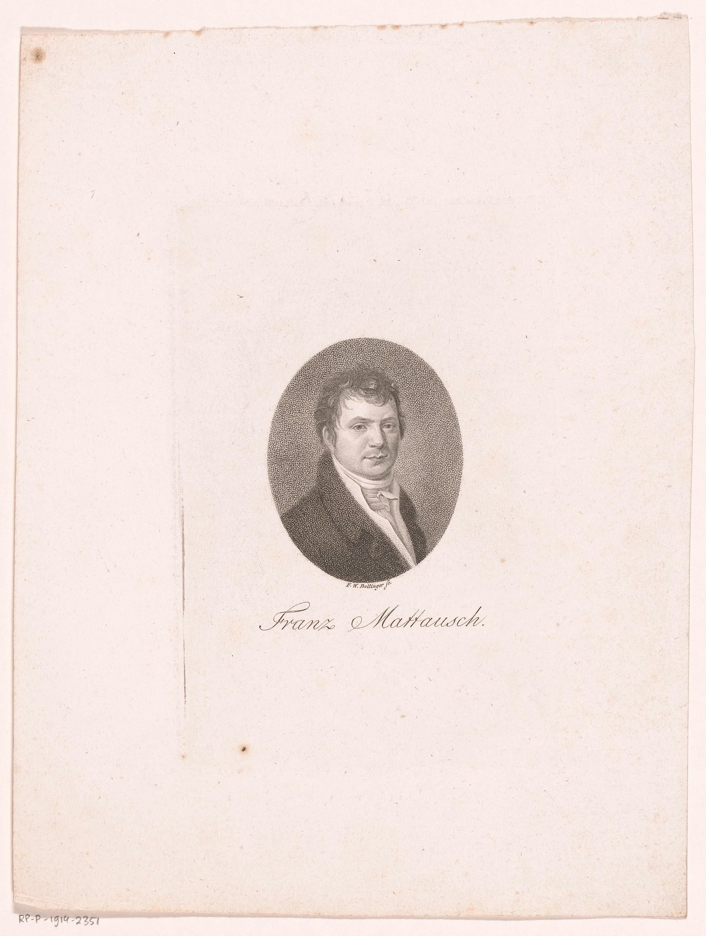 Portret van Franz Mattausch