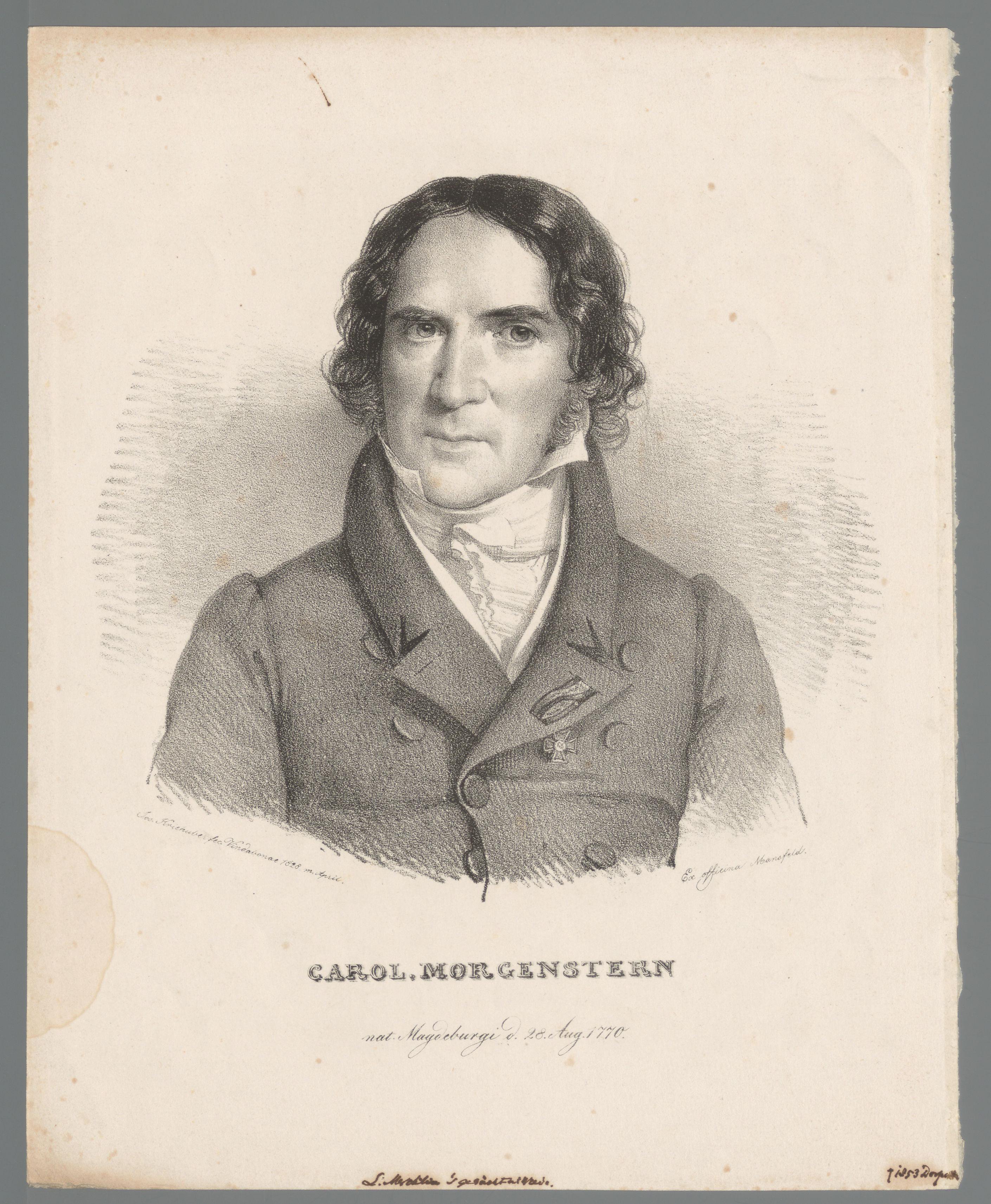 Portret van Karl Simon Morgenstern