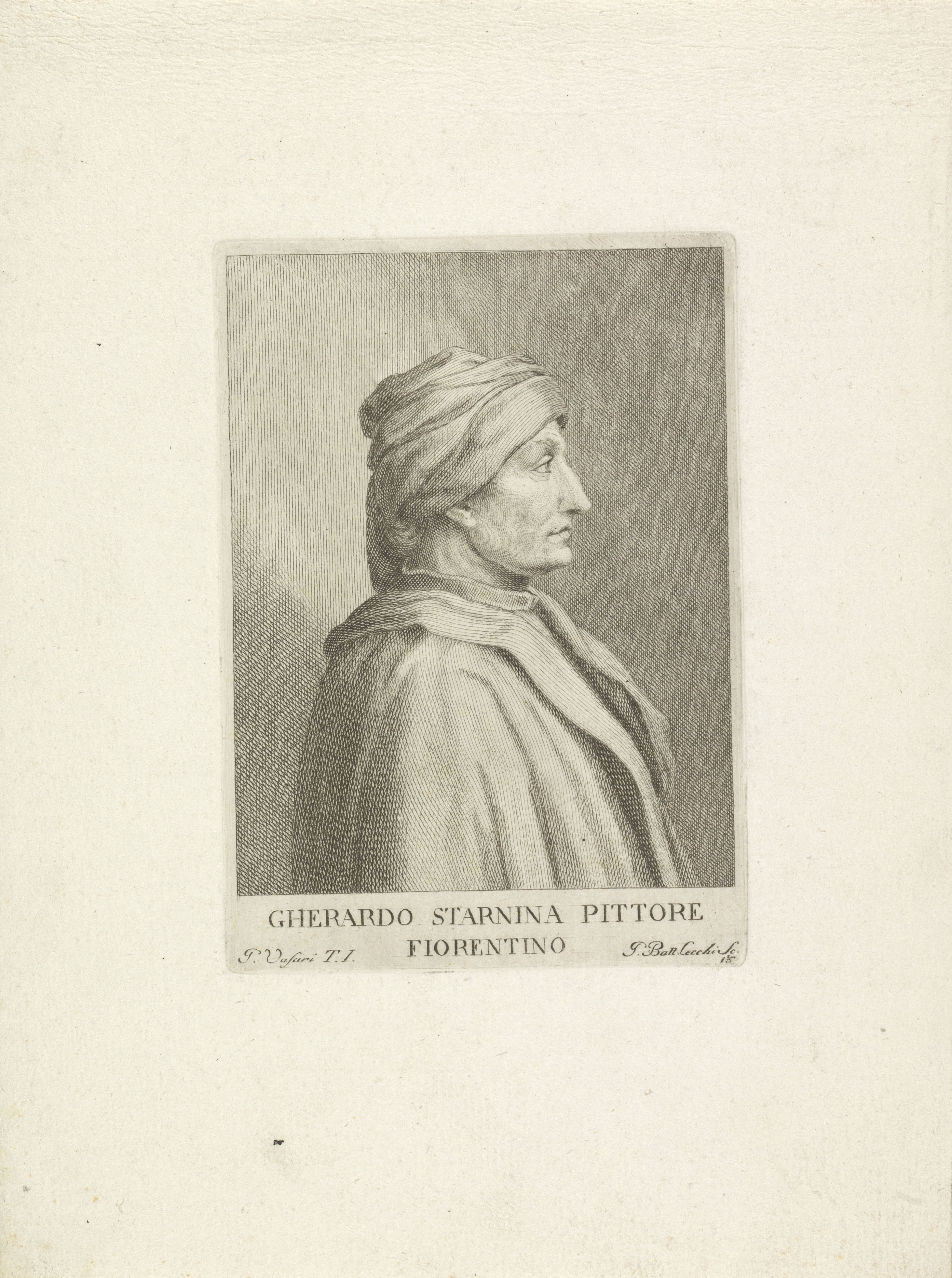 Portret van kunstenaar Gherardo Starnina