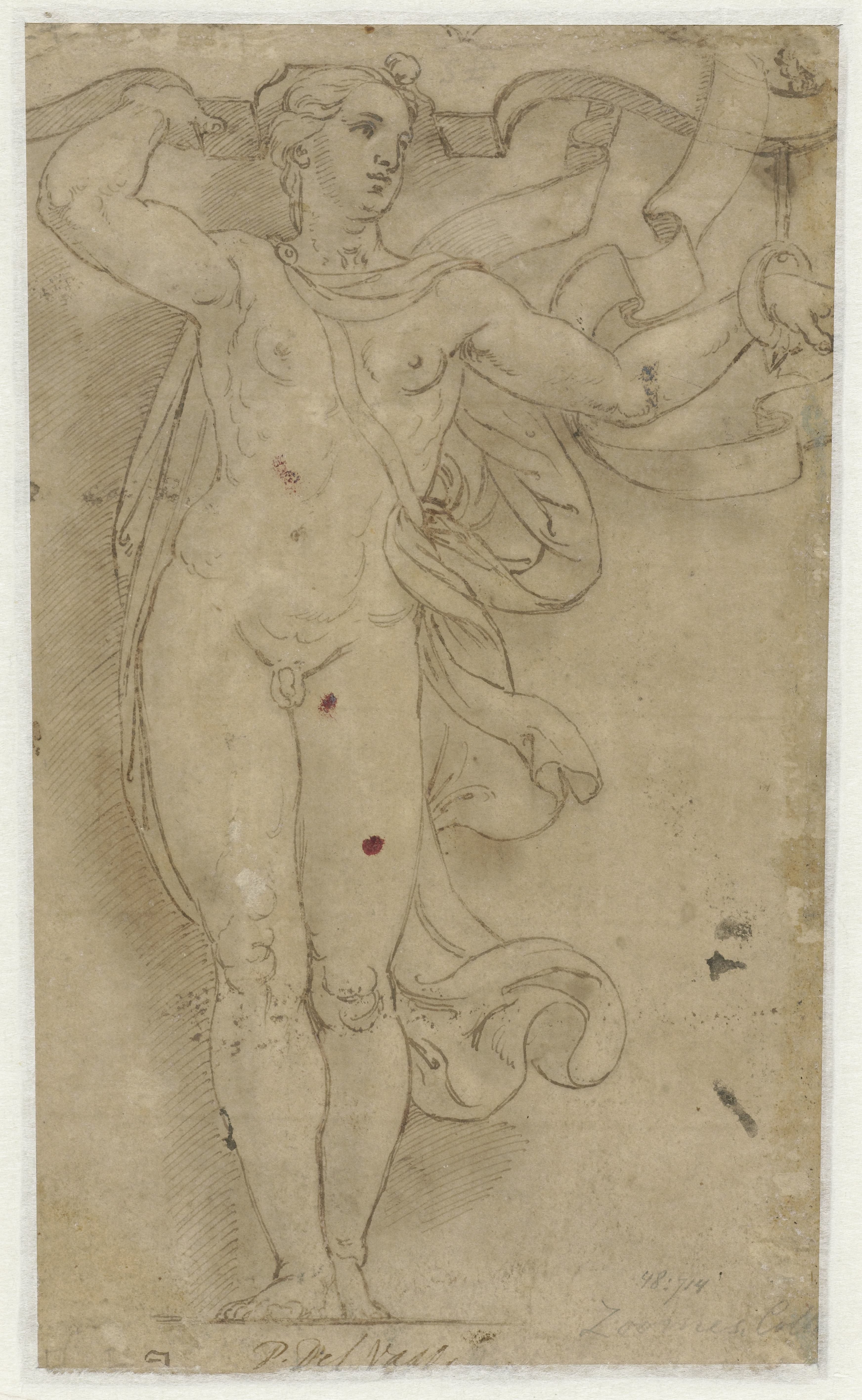 Hermaphroditus als kariatide