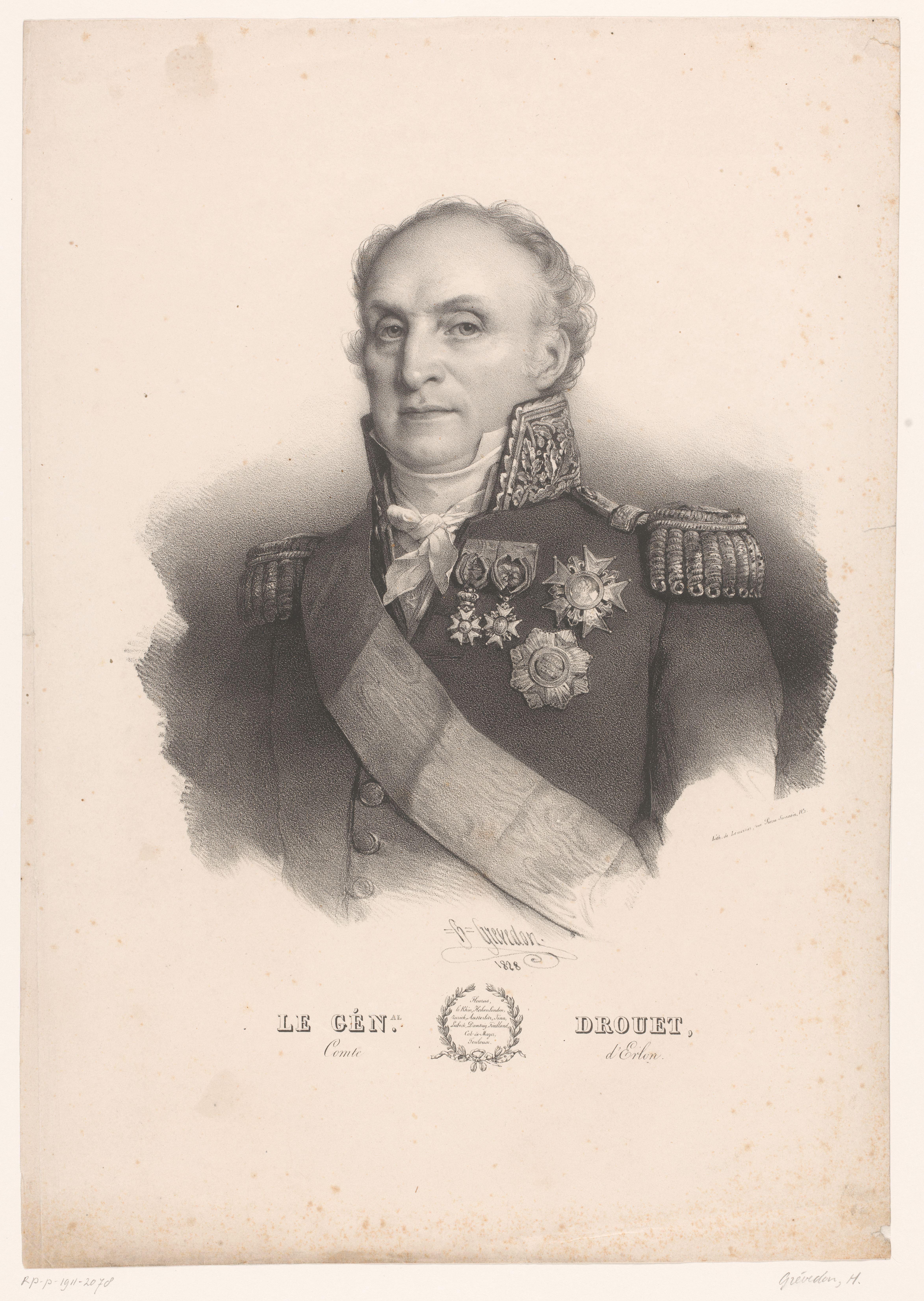 Portret van Jean-Baptiste Drouet d'Erlon