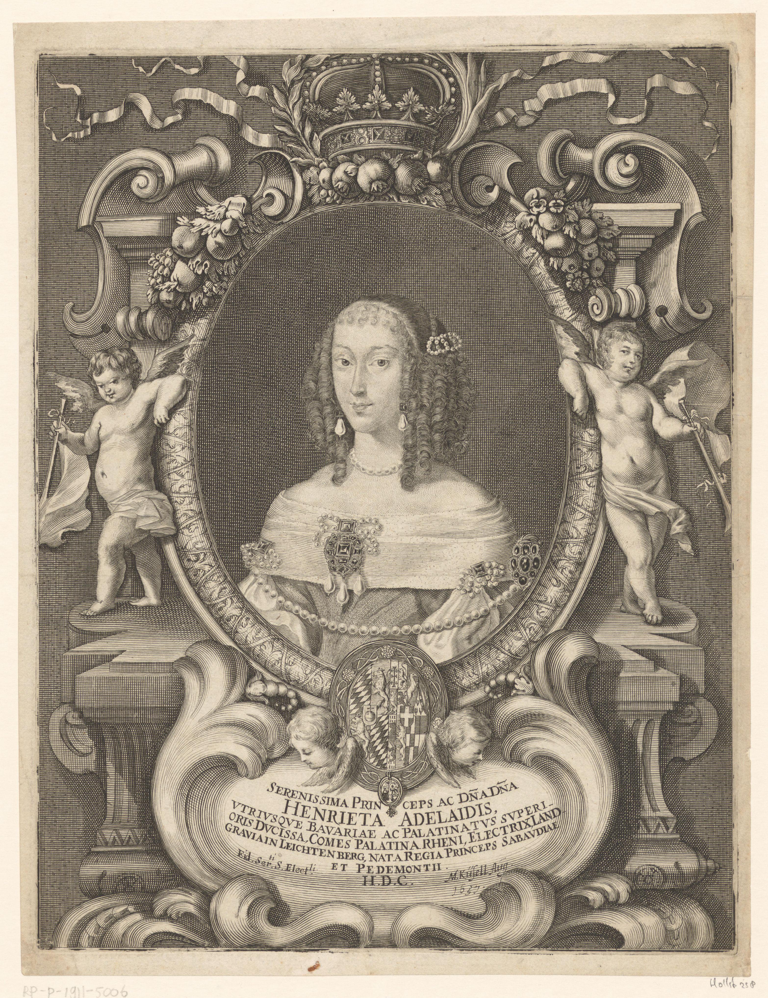 Portret van Henriëtte Adelheid van Savoye, prinses van Beieren