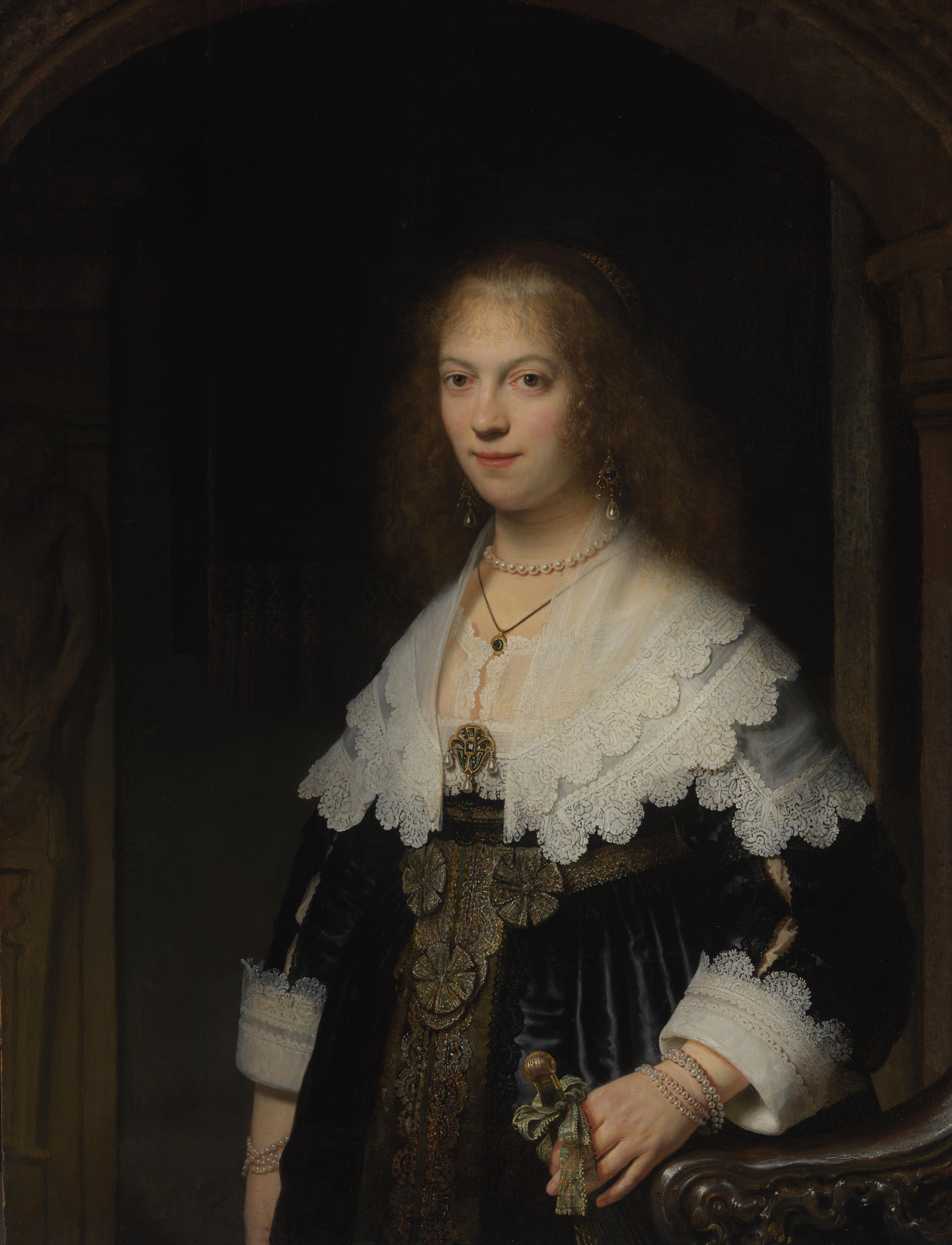 Portrait of a Woman, Probably Maria Trip (1619-1683)