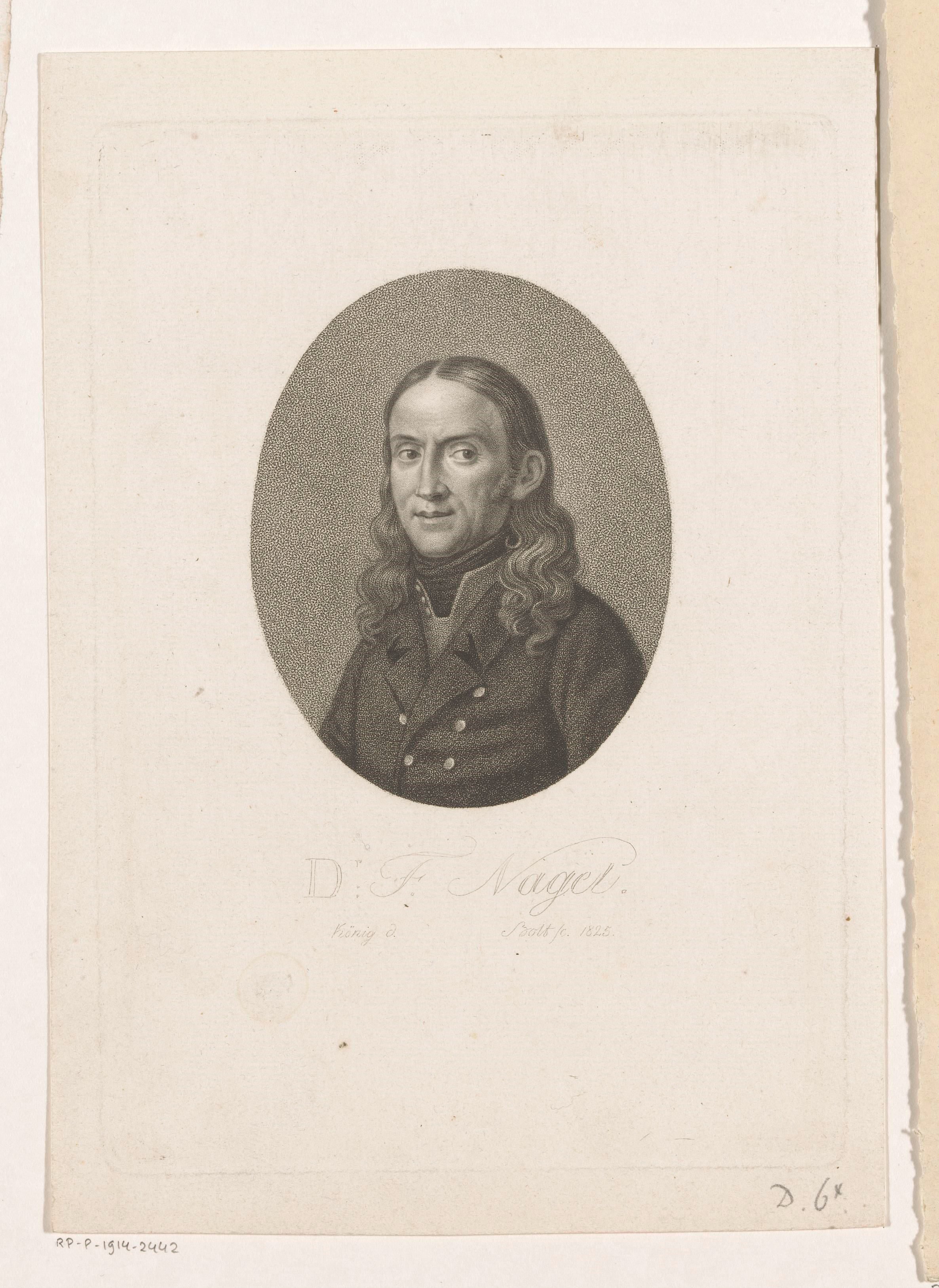 Portret van Dr. F. Nagel