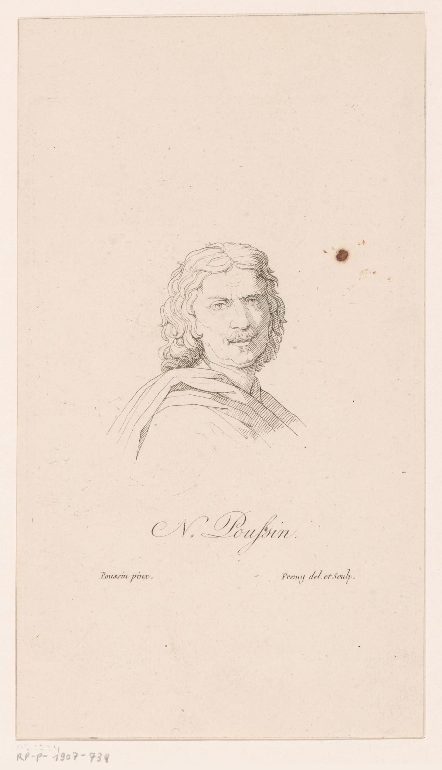 Portret van Nicolas Poussin