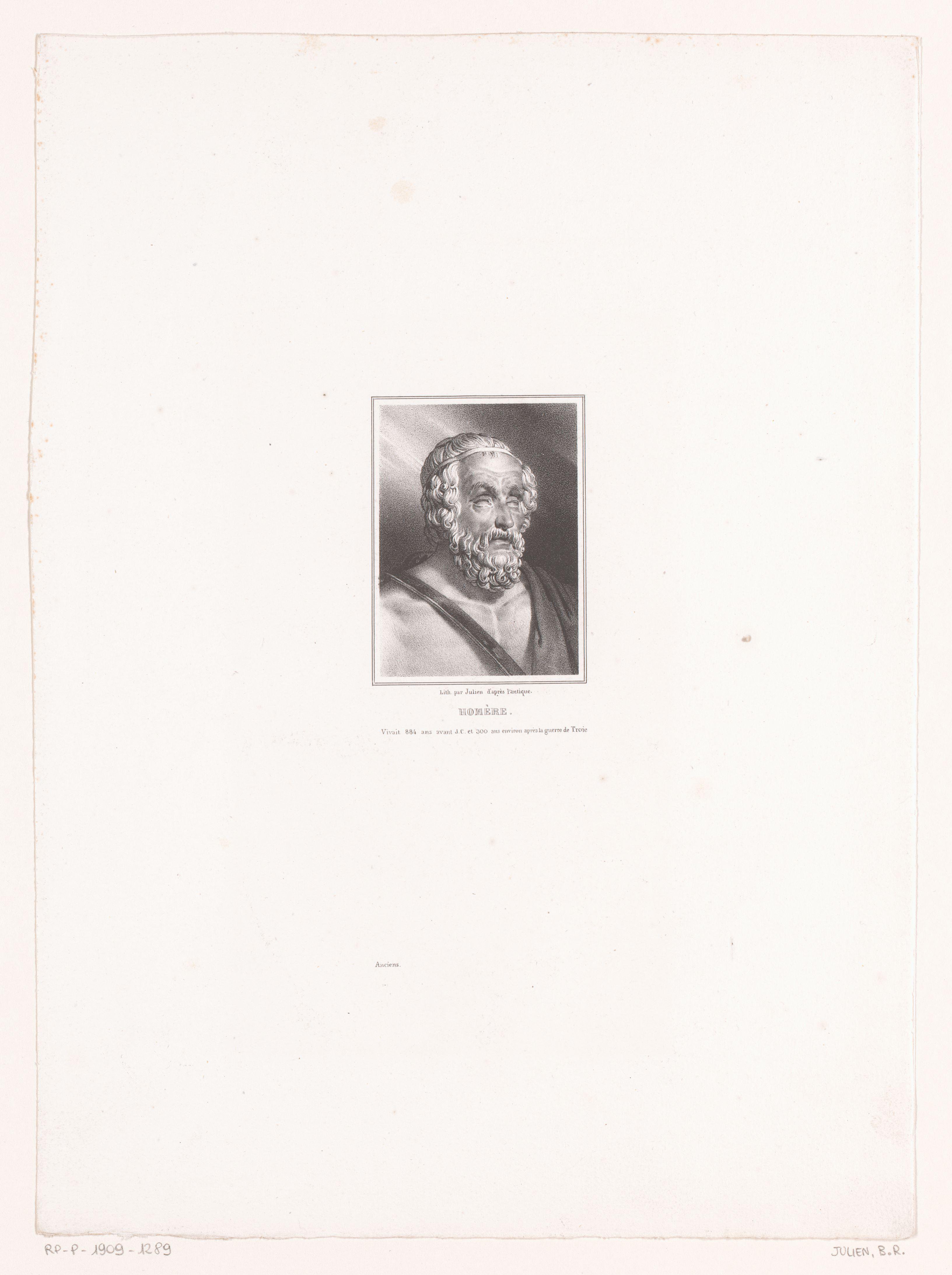 Portret van Homerus