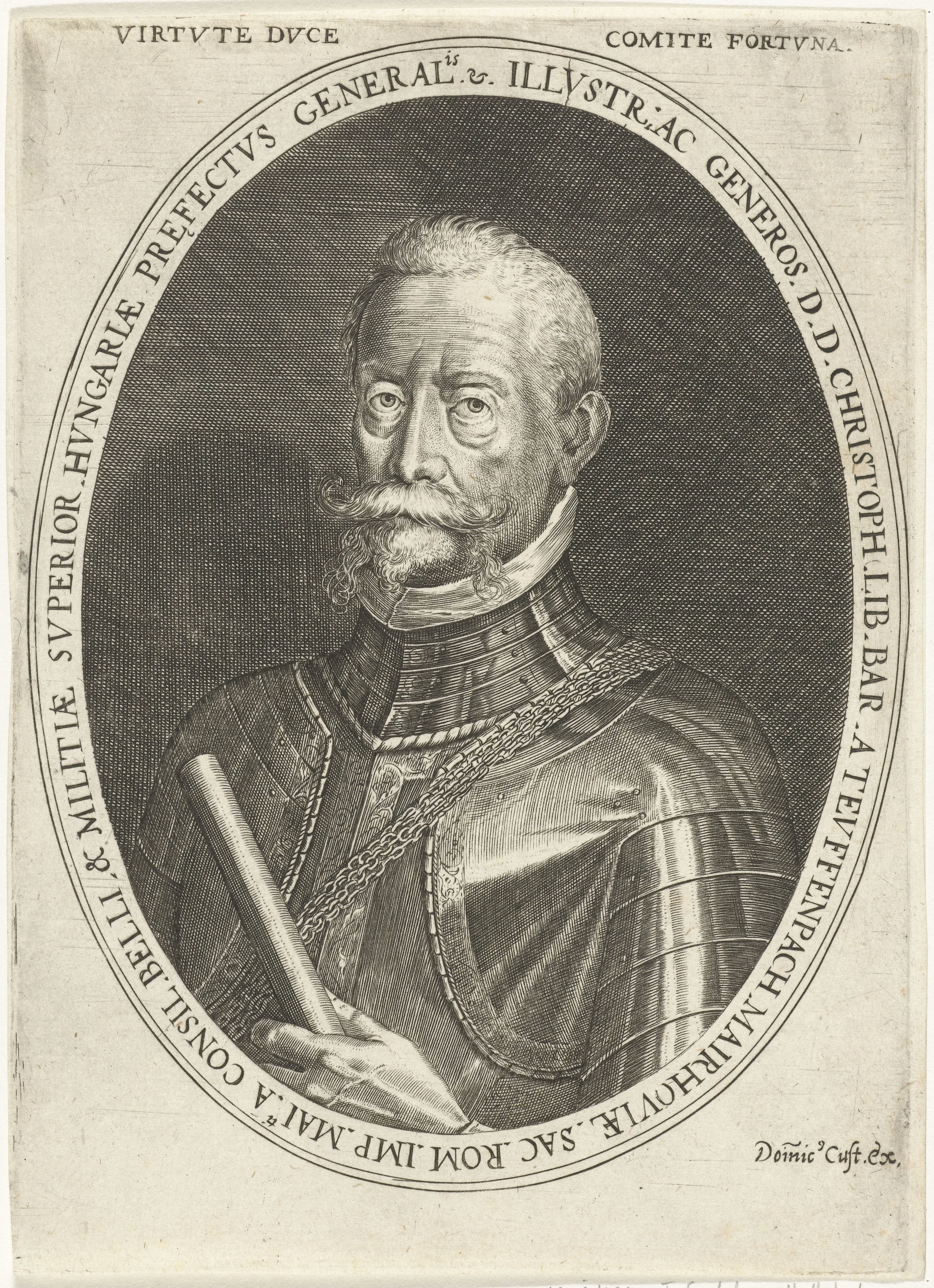 Portret van Christoph Vrijheer van Teuffenbach-Mayrhofen