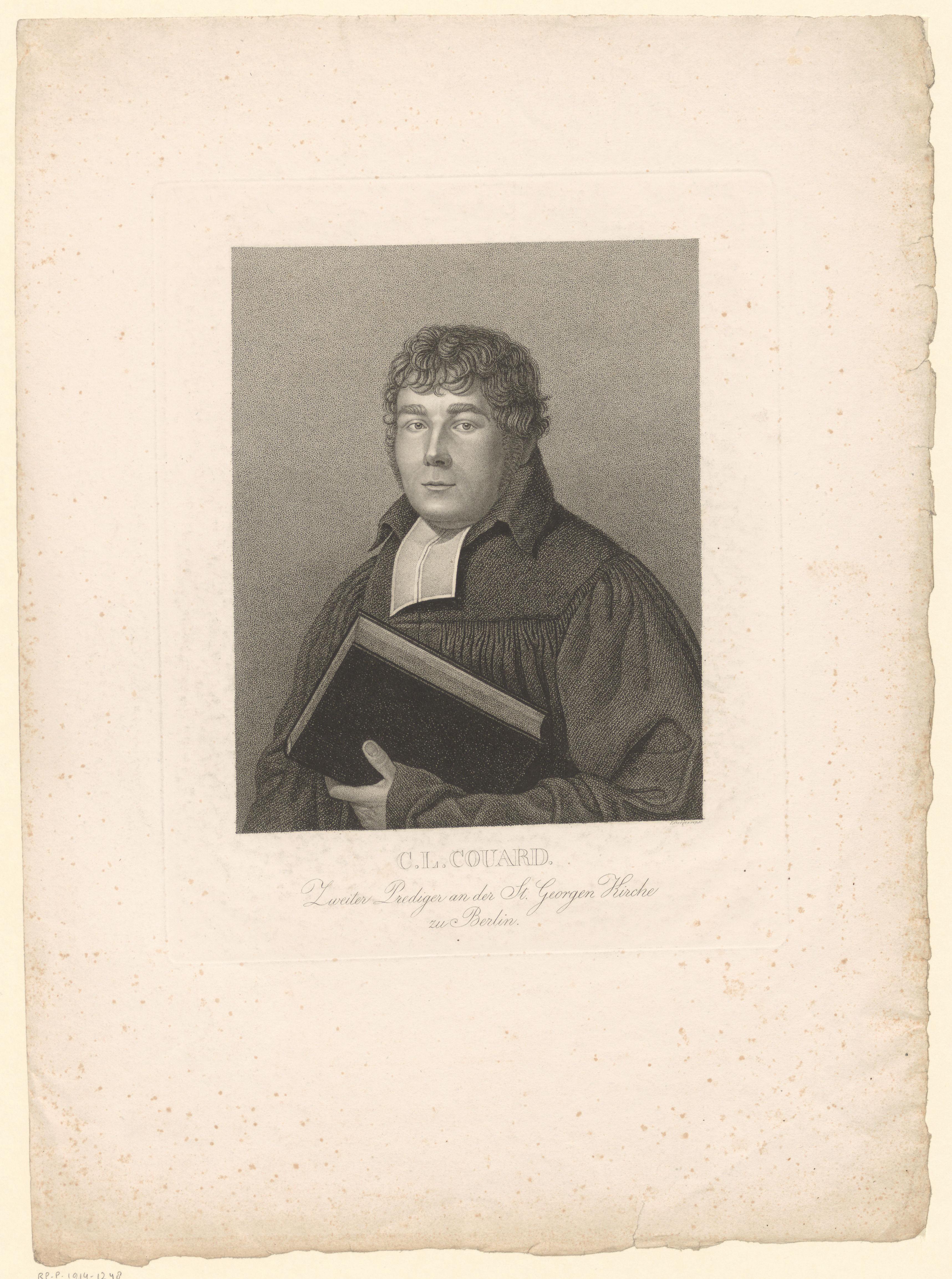 Portret van Christian Ludwig Couard
