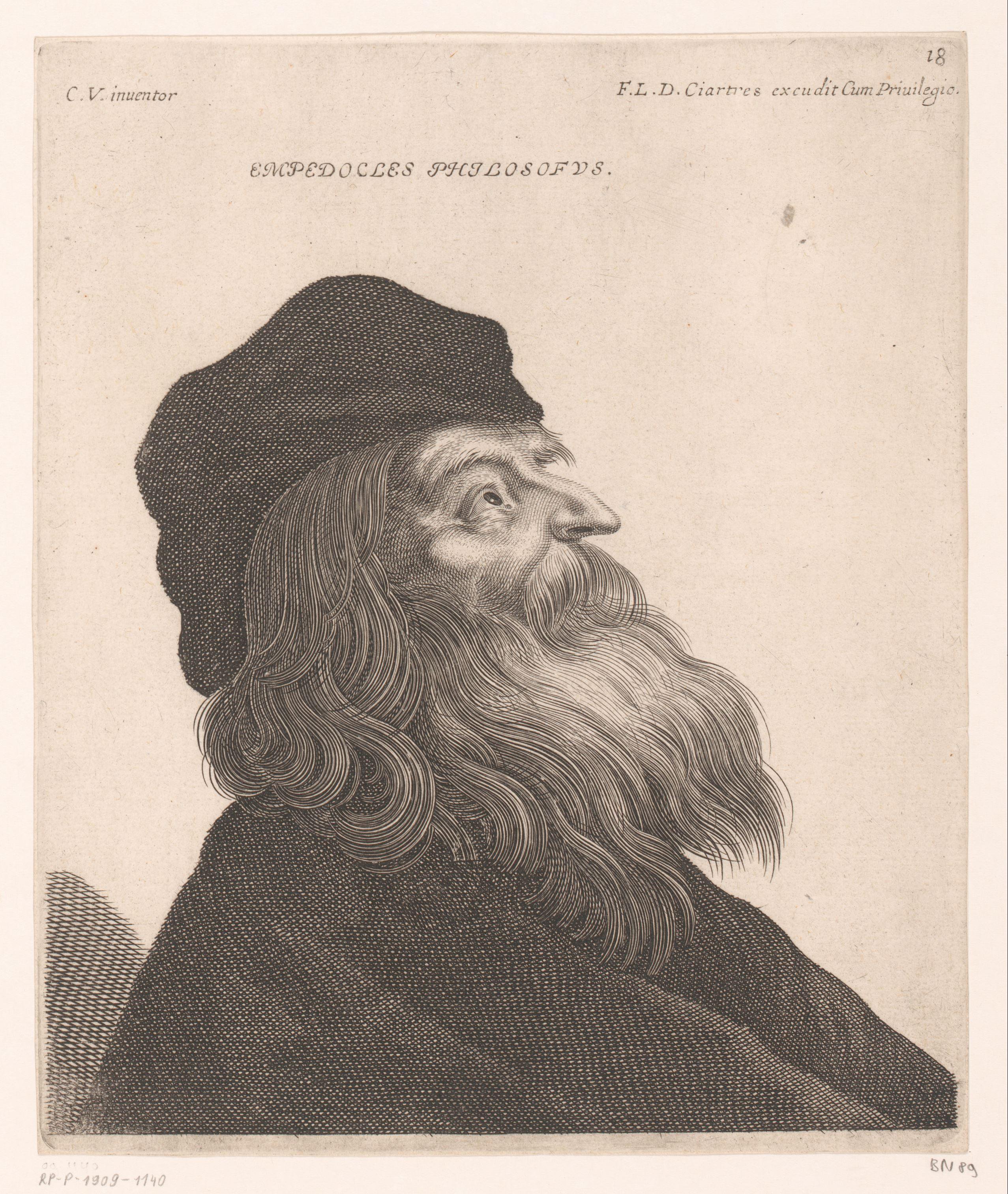 Portret van Empedocles