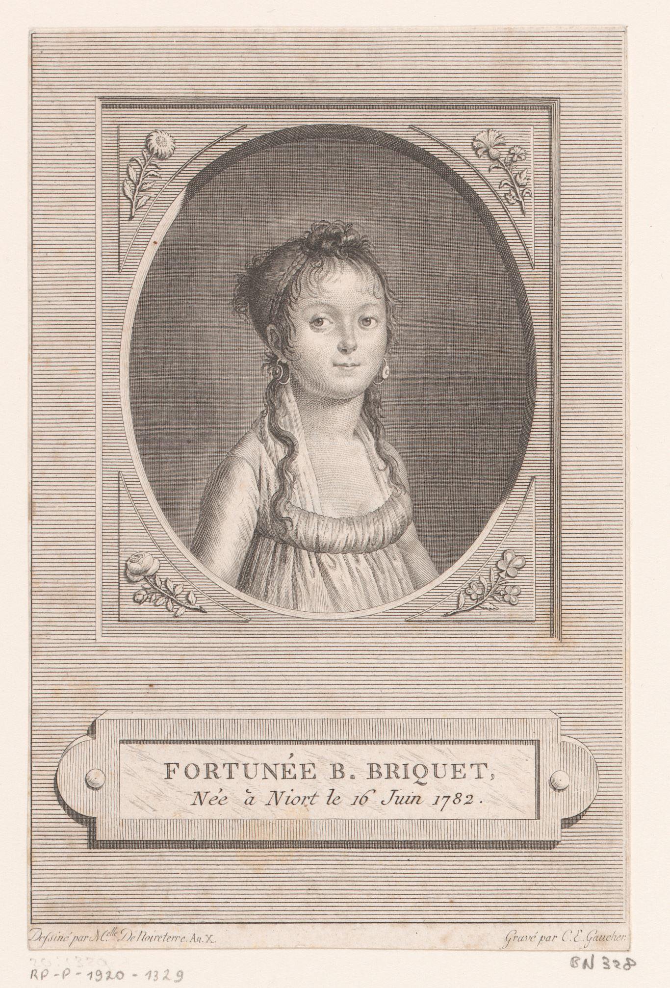 Portret van Fortunée Briquet