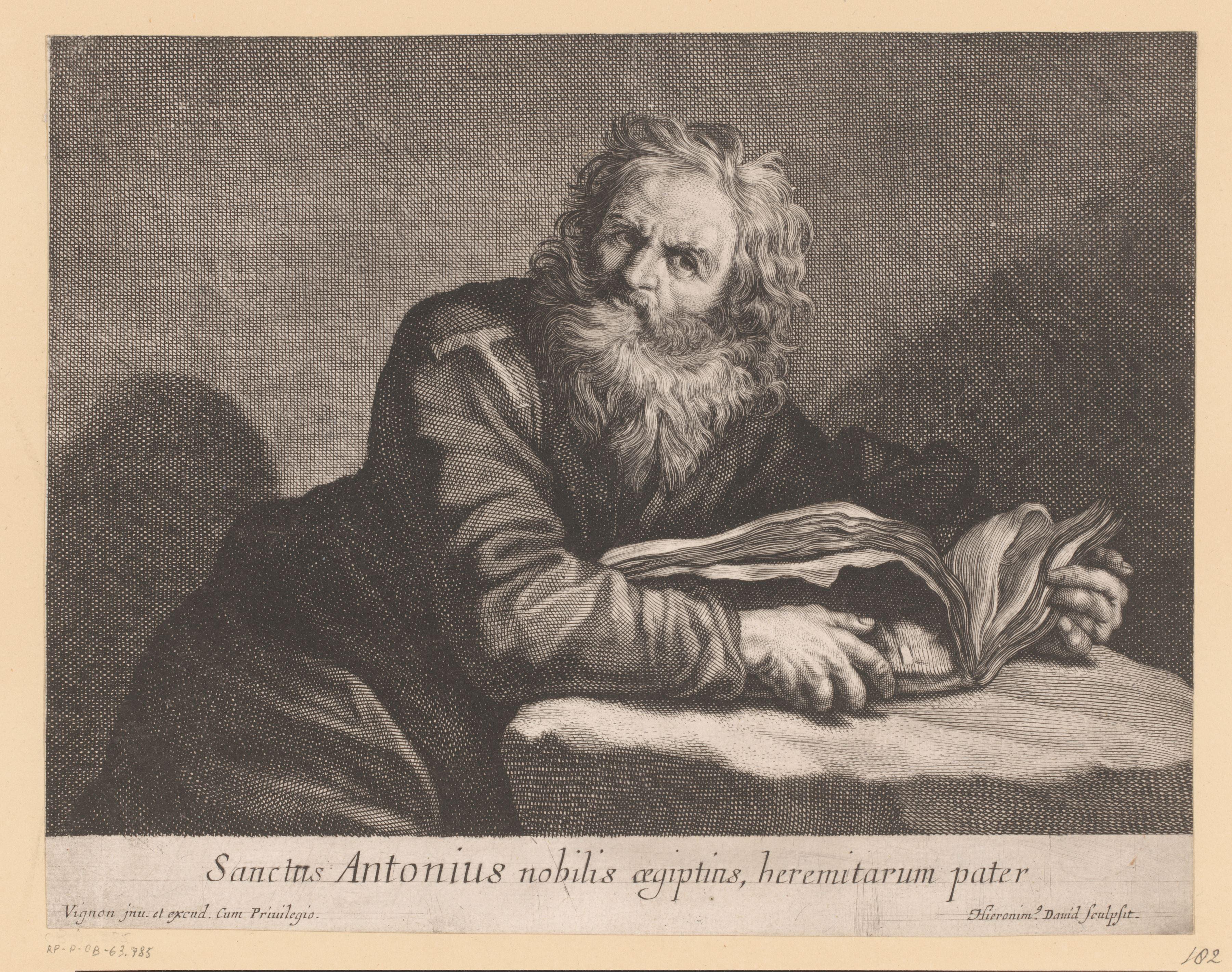 H. Antonius met een boek