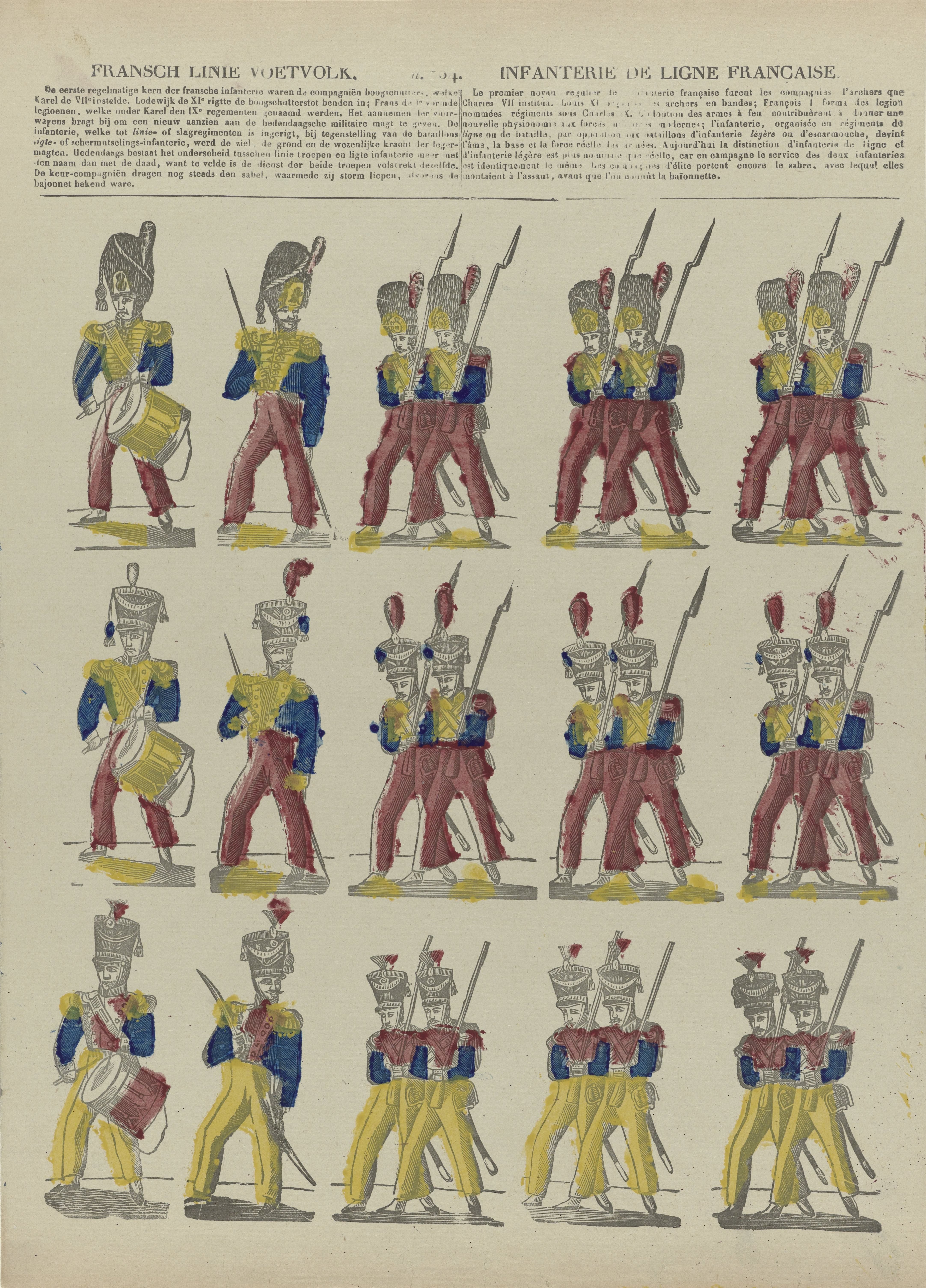 Fransch linie voetvolk / Infanterie de ligne Francaise