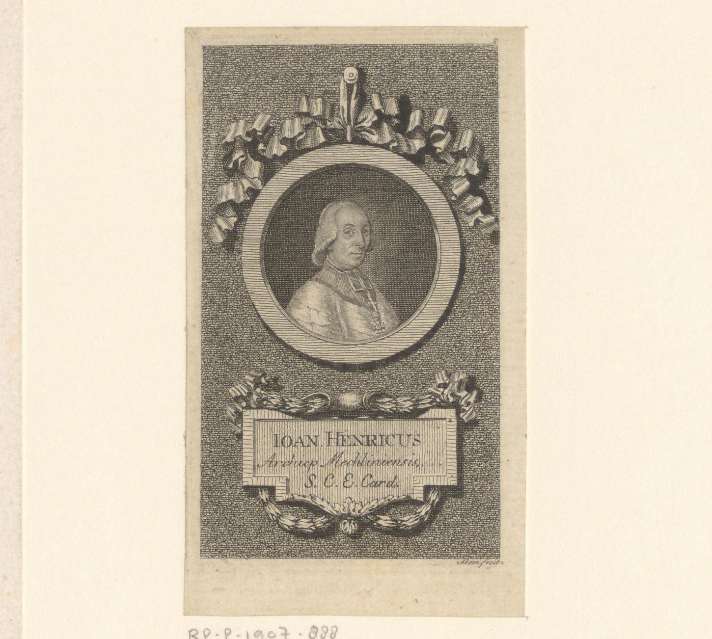 Portret van Johann Heinrich von Frankenberg