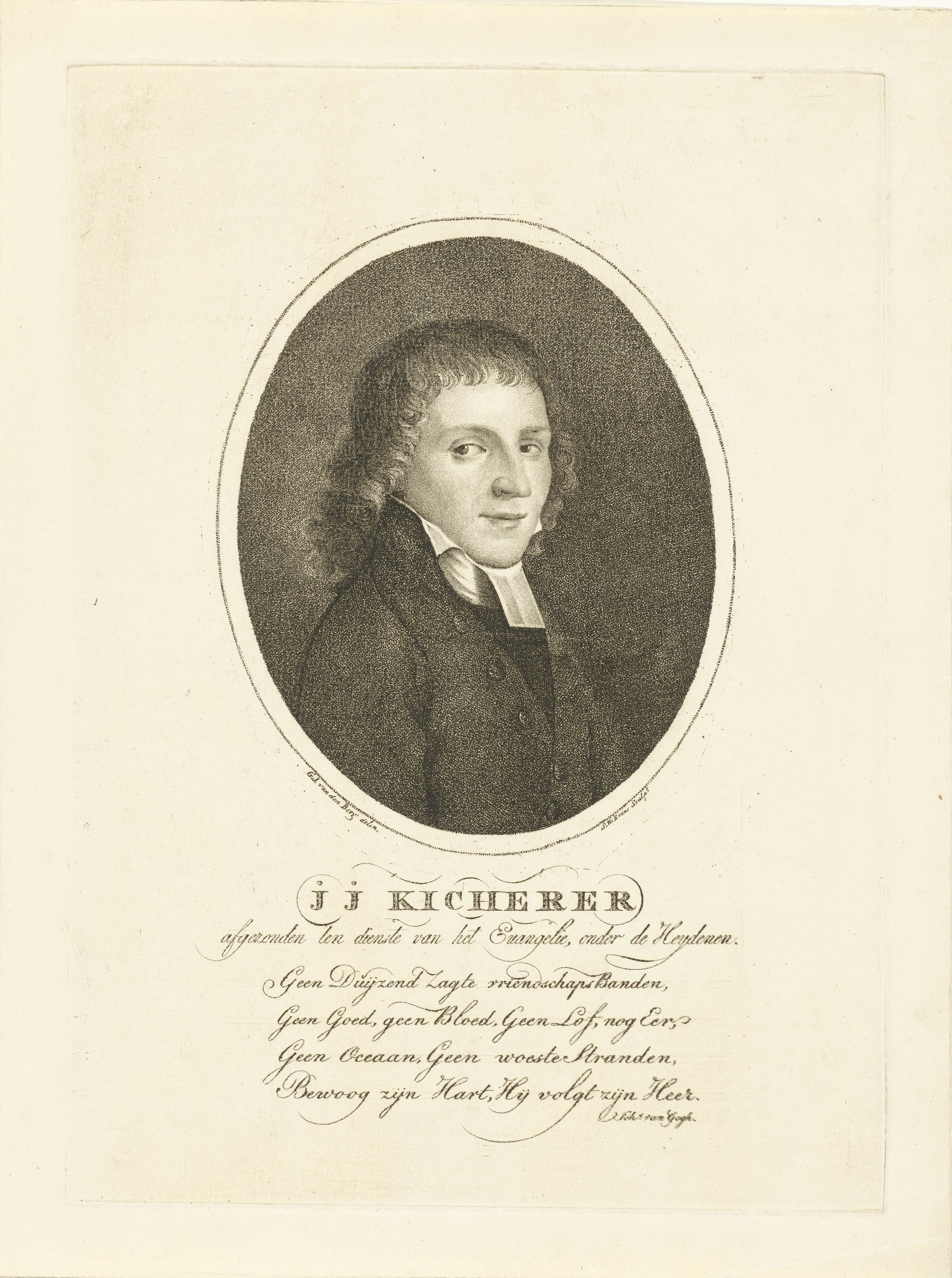 Portret van J. J. Kicherer