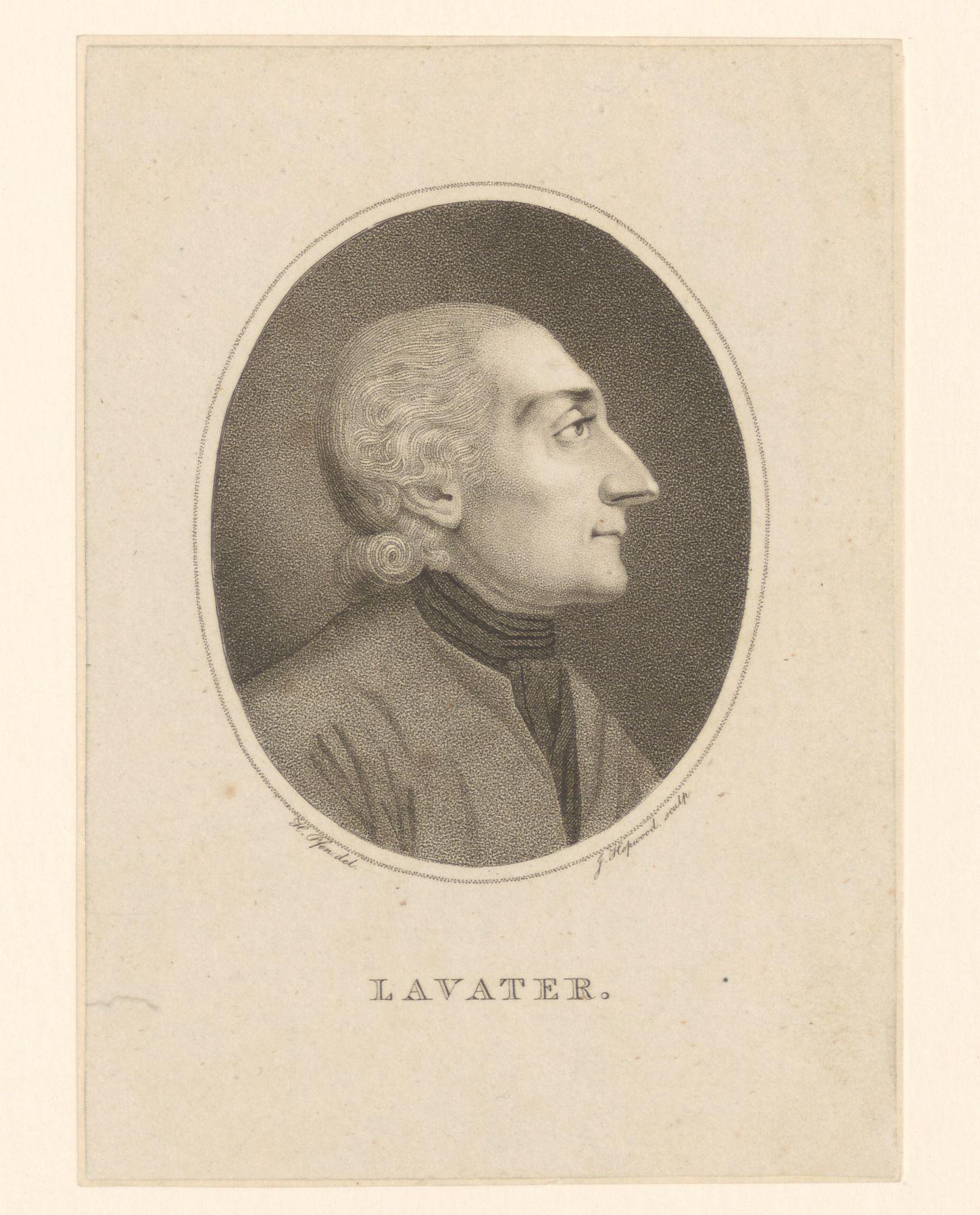 Portret van Johann Caspar Lavater
