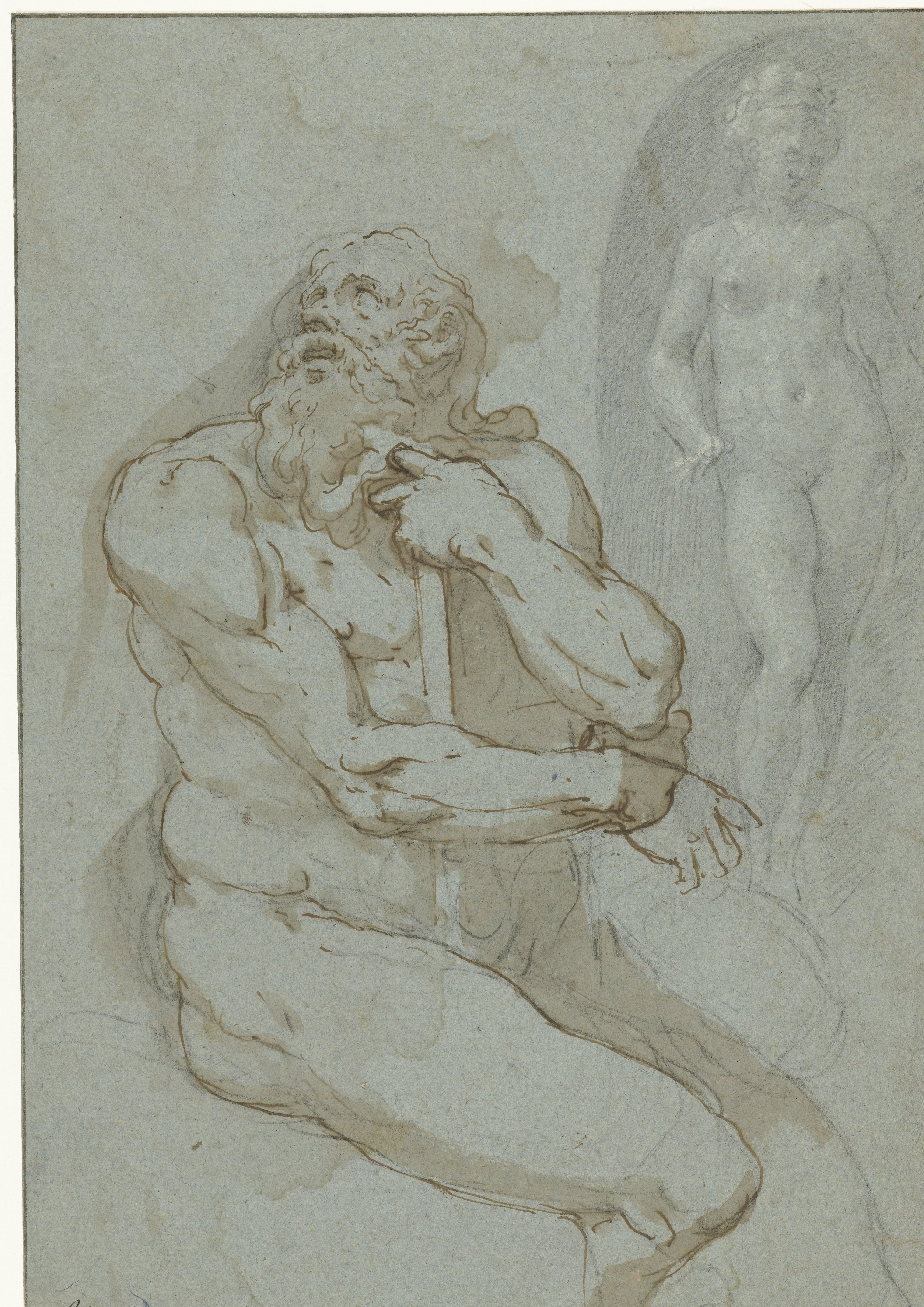 Neptune before a niche with Amphitrite (?)