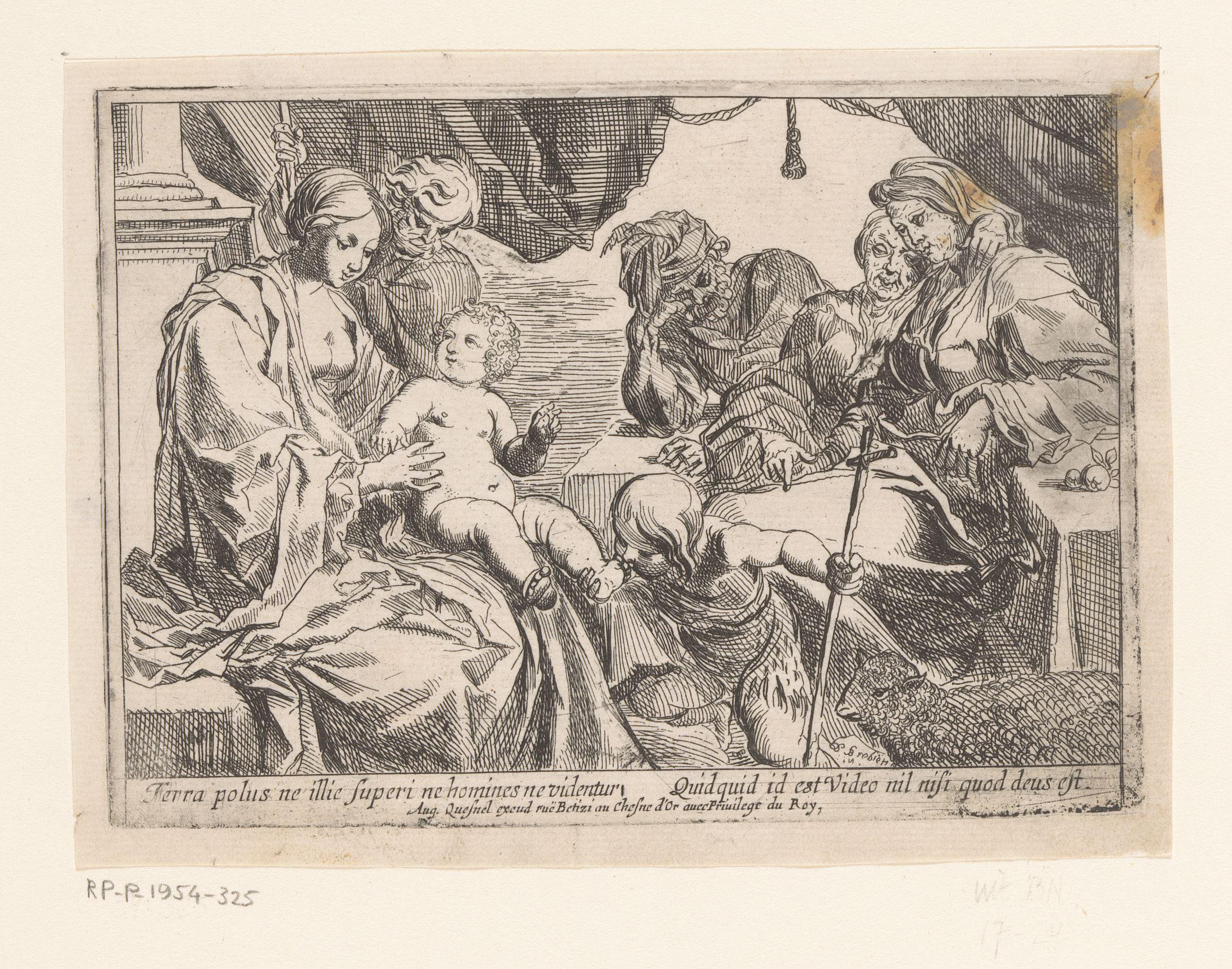 Heilige familie met Johannes, Anna en Joachim