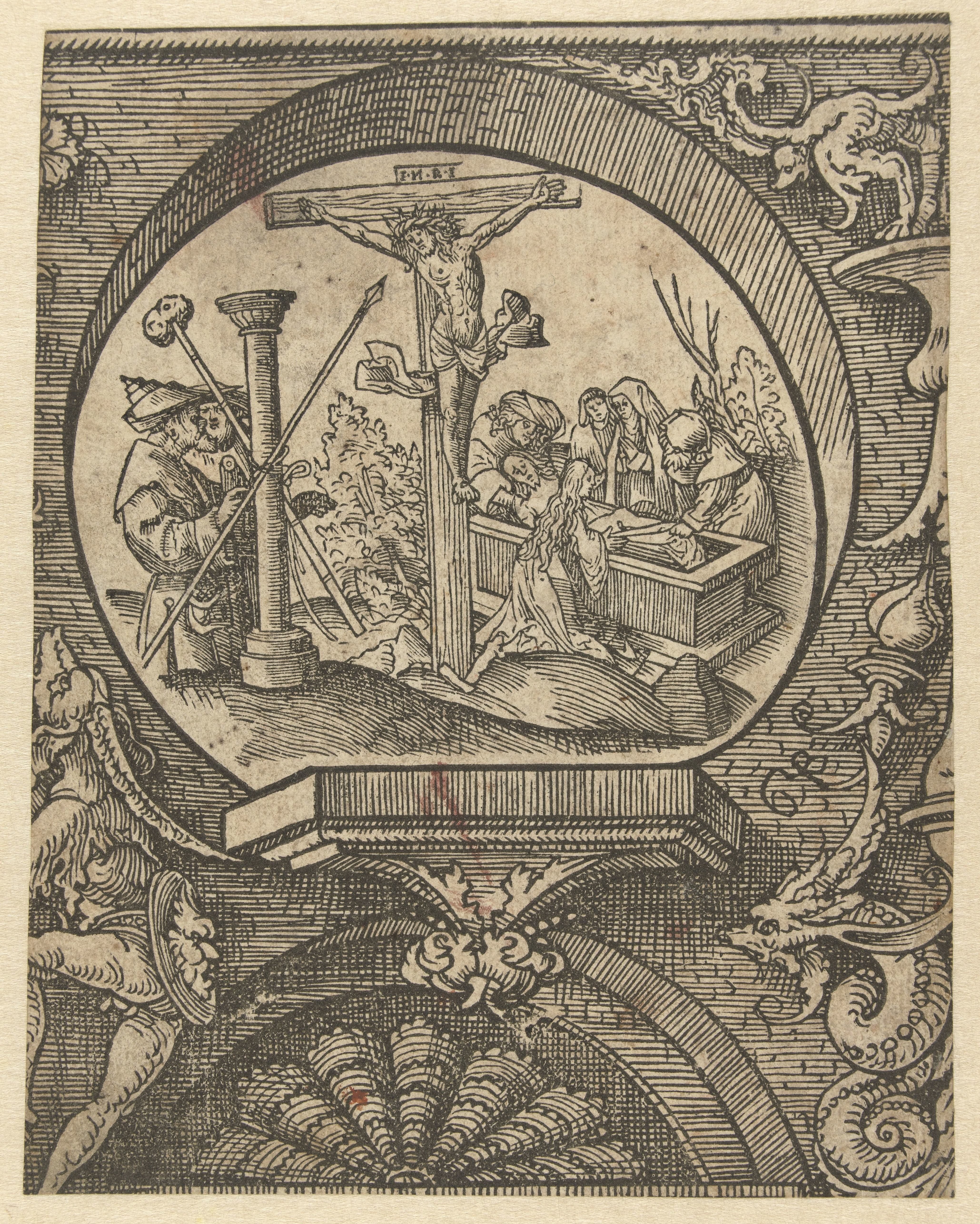 De kruisiging en de graflegging van Christus