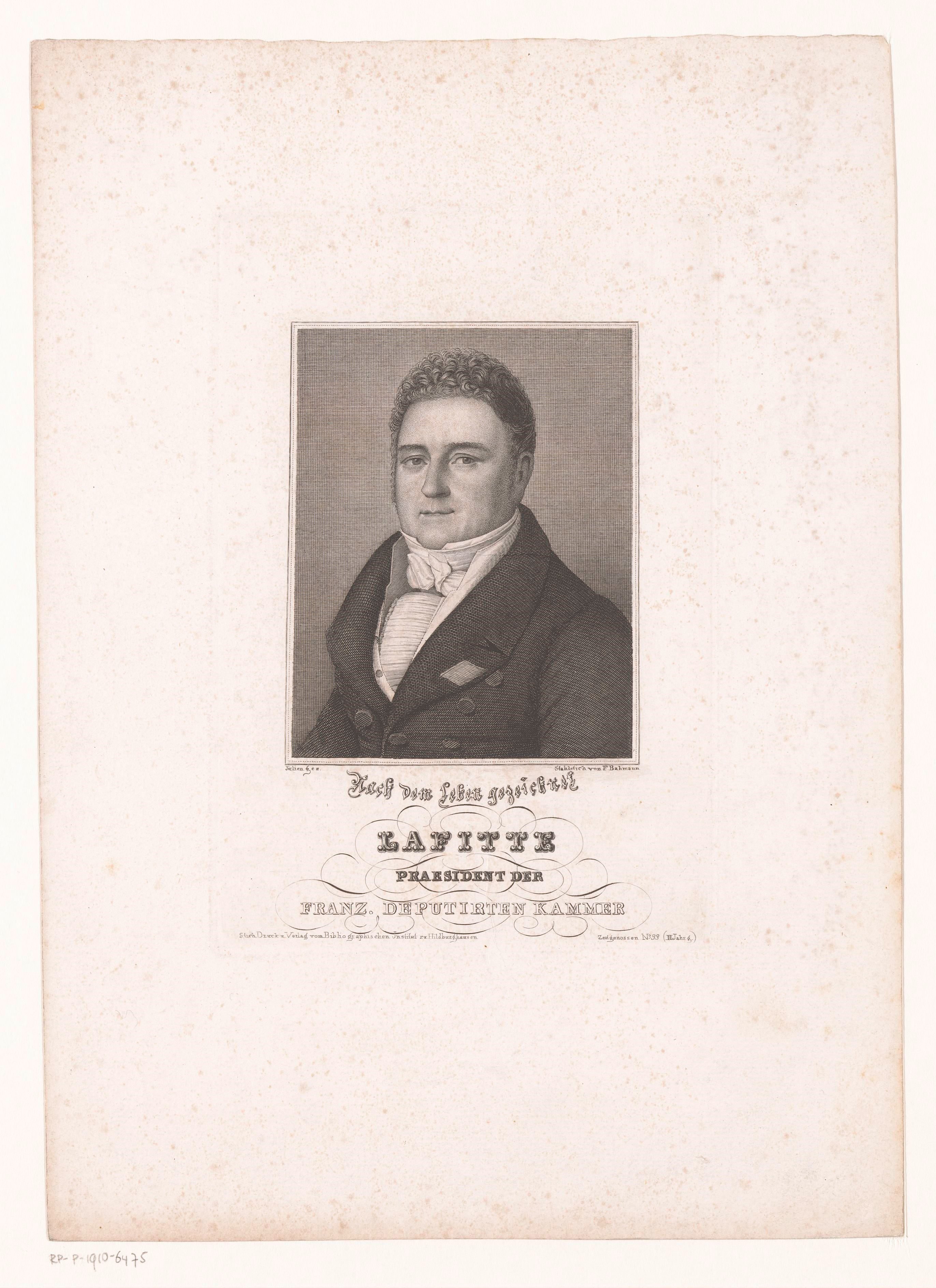 Portret van Jacques Laffitte