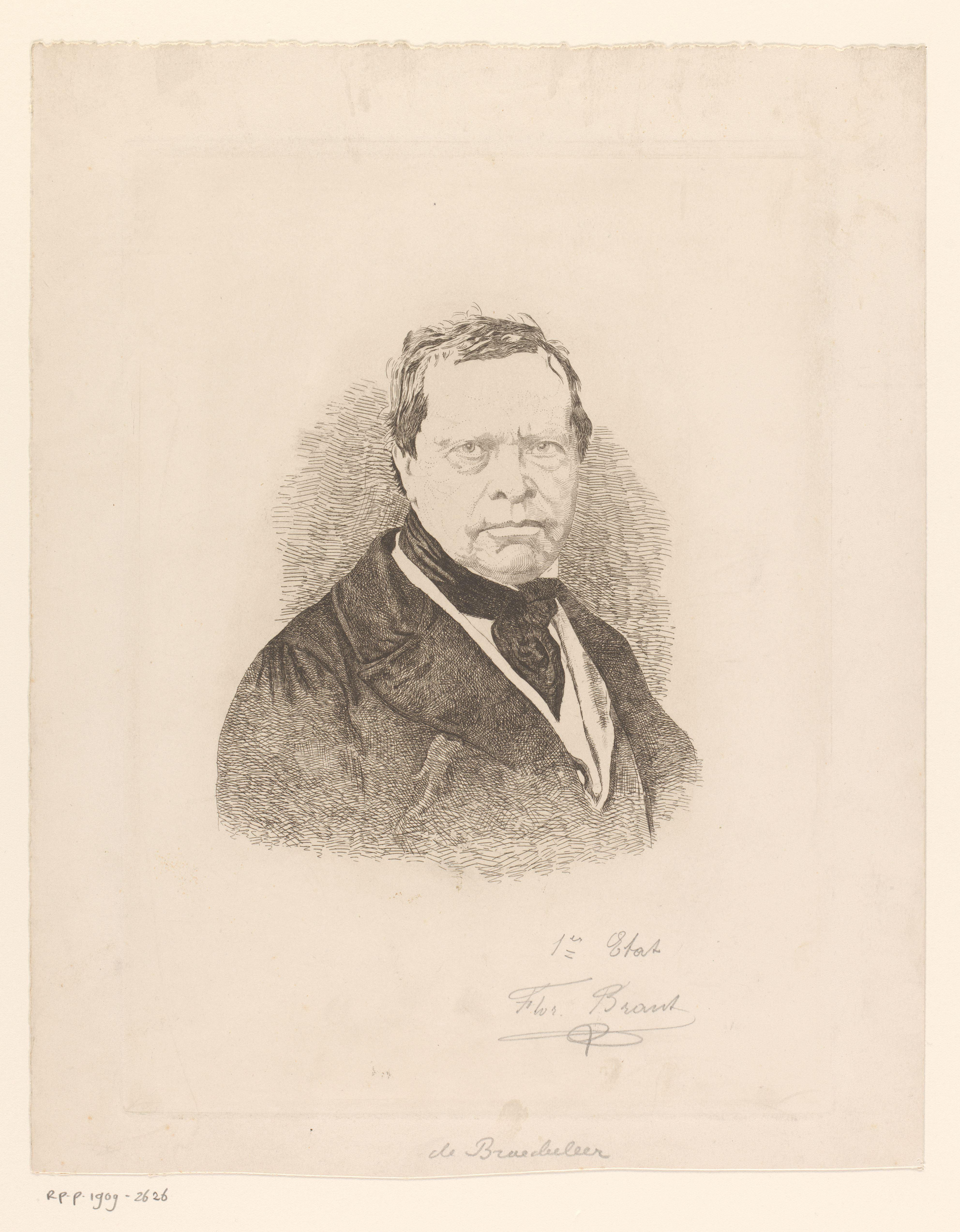 Portret van Ferdinand de Braekeleer