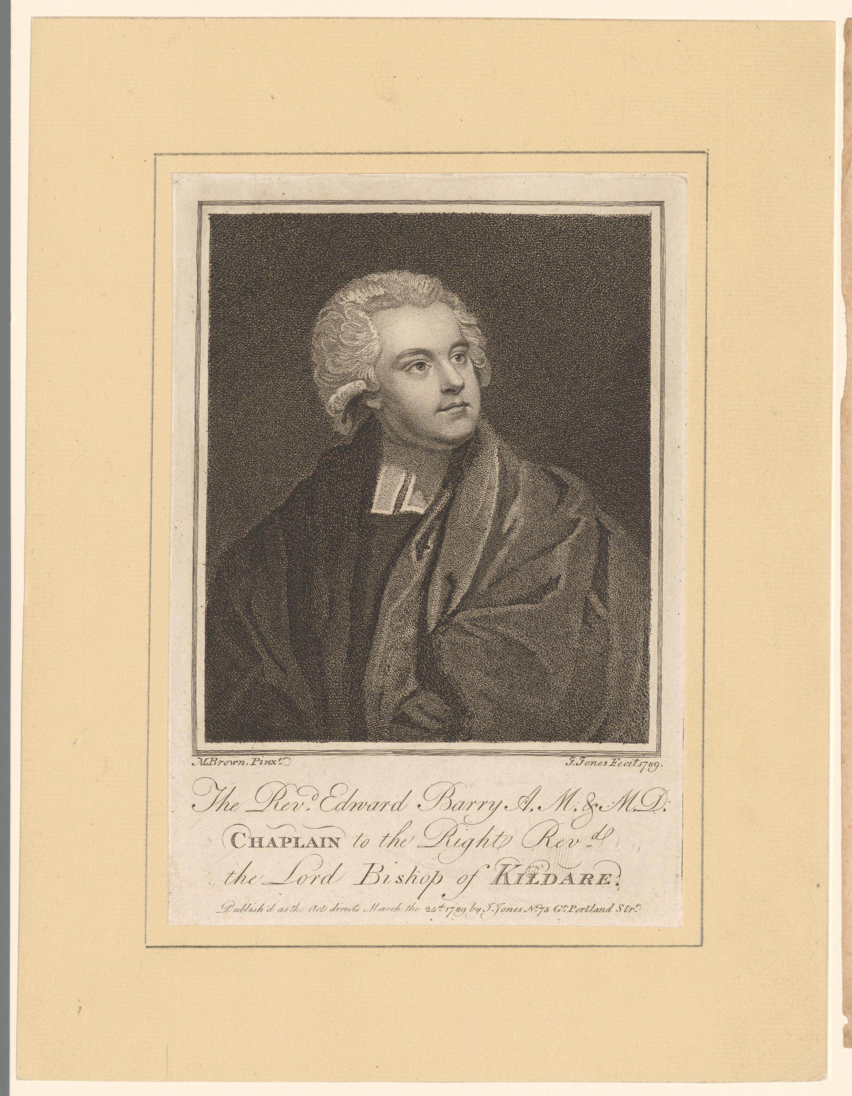 Portret van Edward Barry