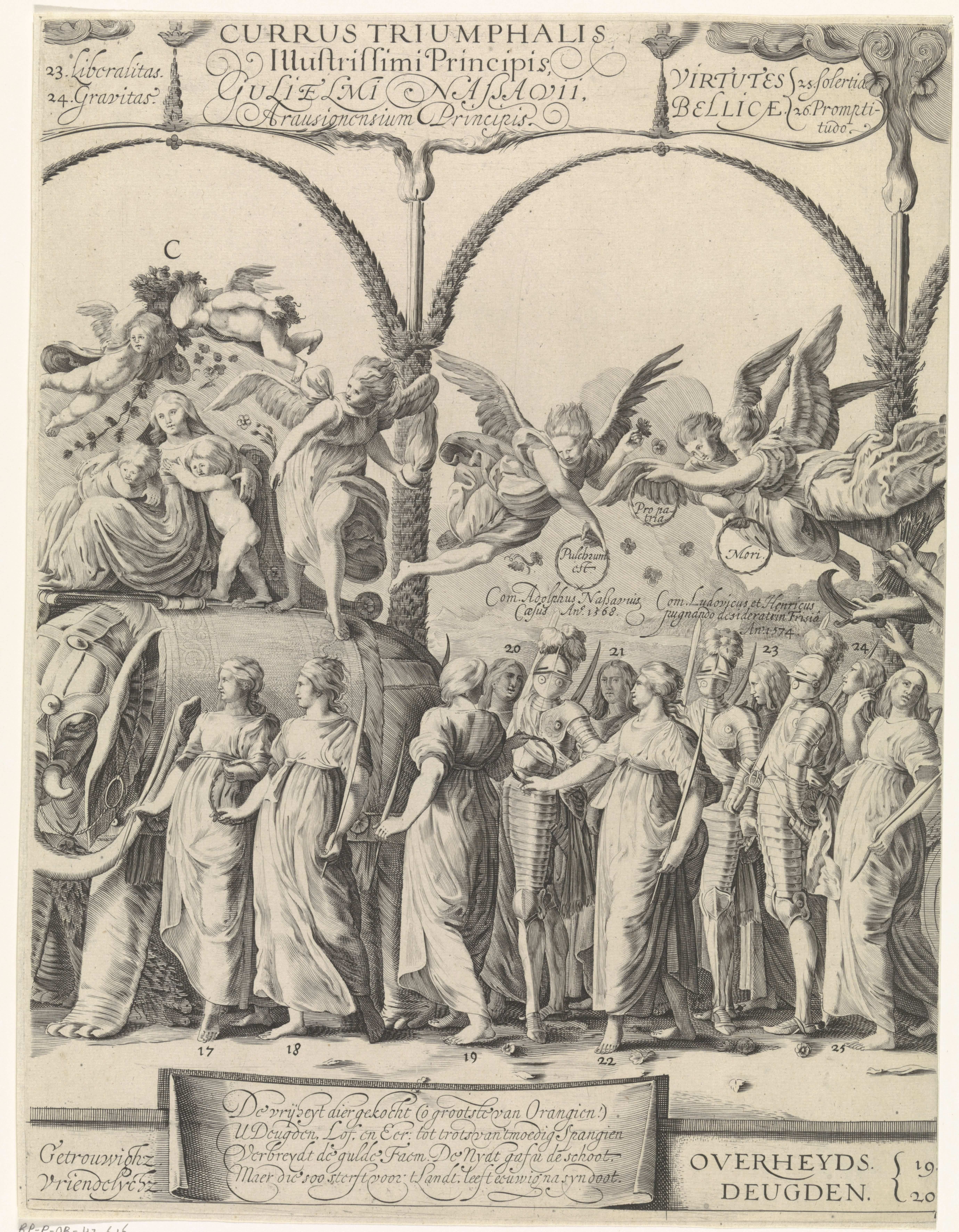 Triomftocht van Willem van Oranje, middenplaat