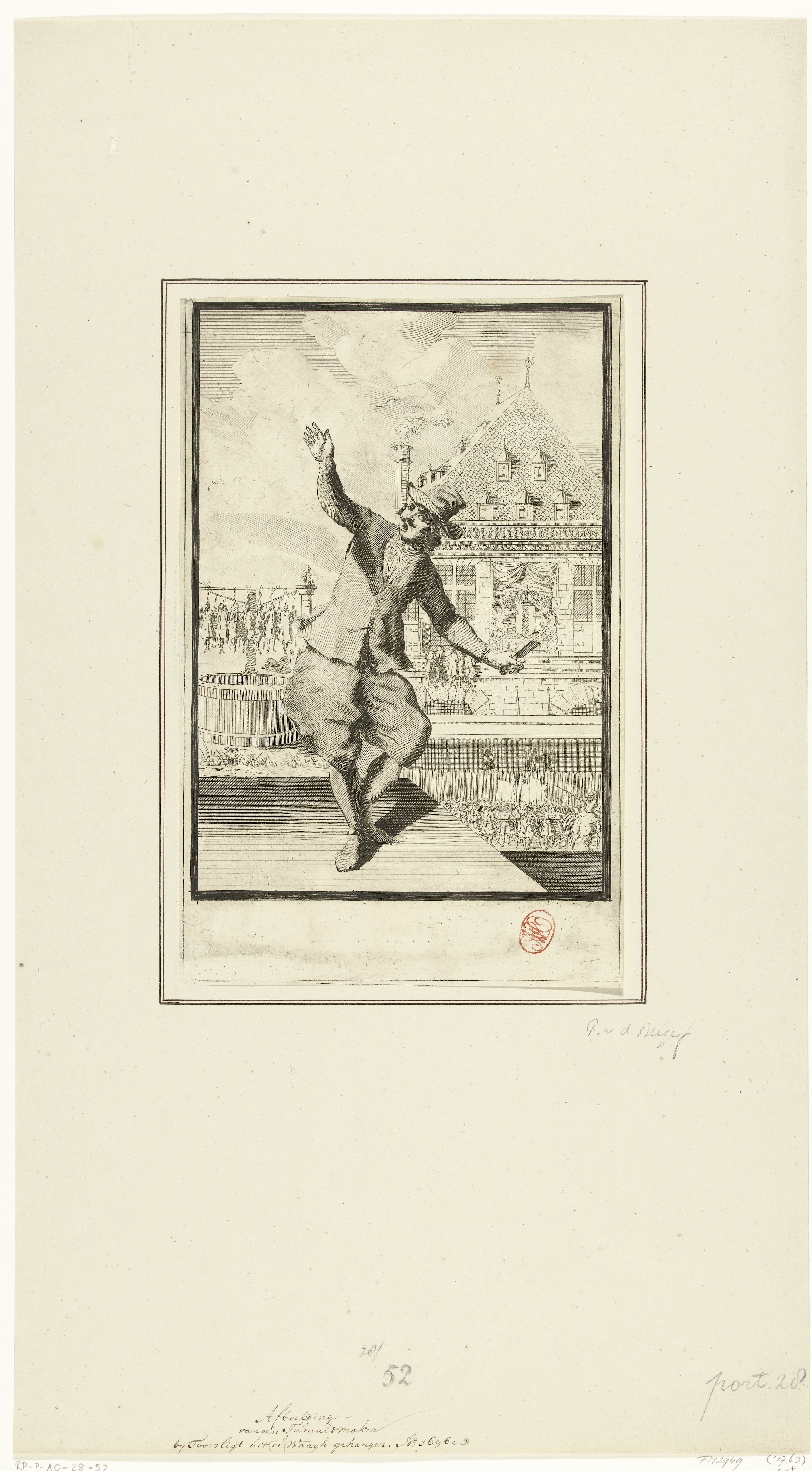 Executie van de oproermakers van het aansprekeroproer te Amsterdam, 1689