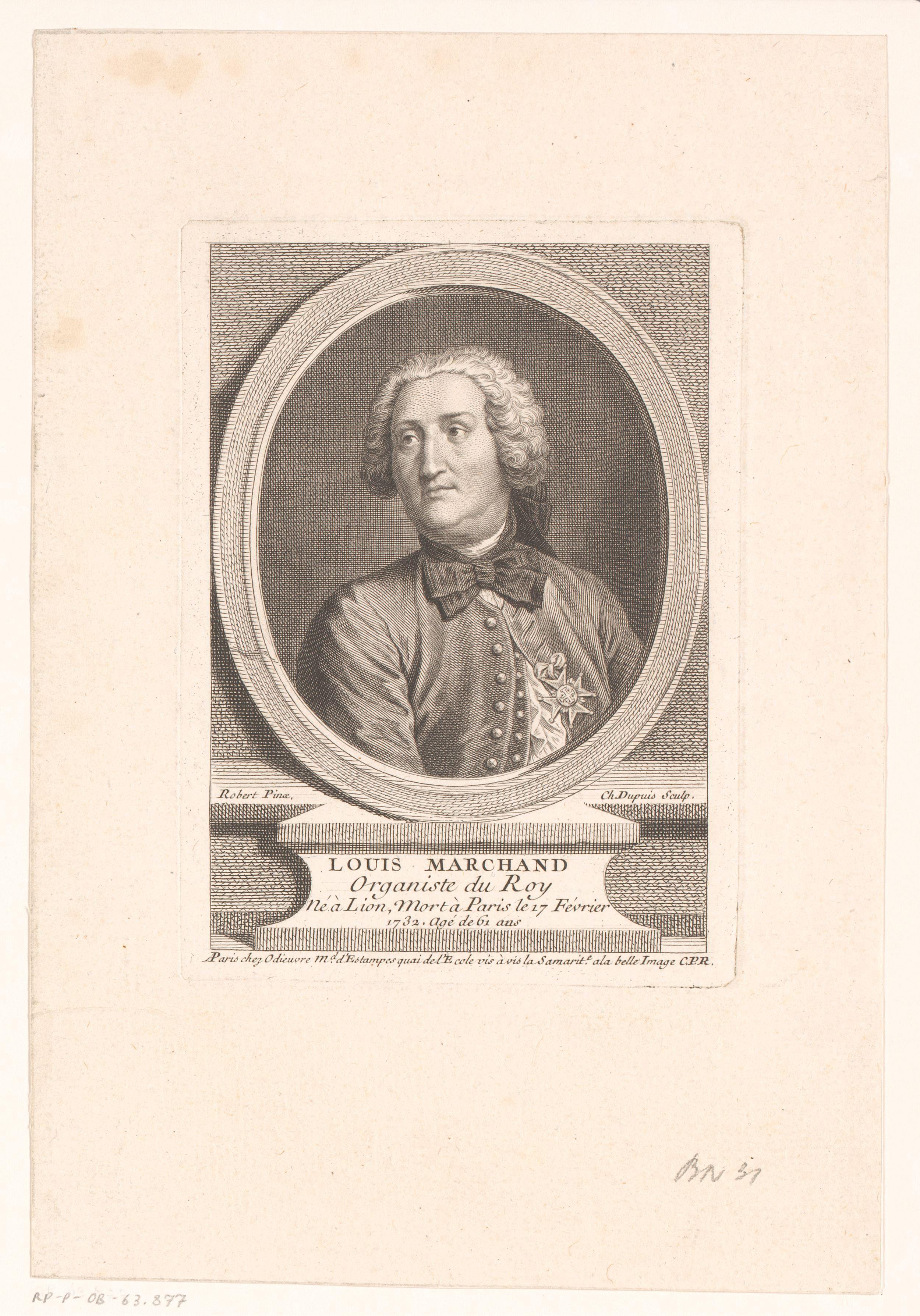 Portret van Louis Marchand