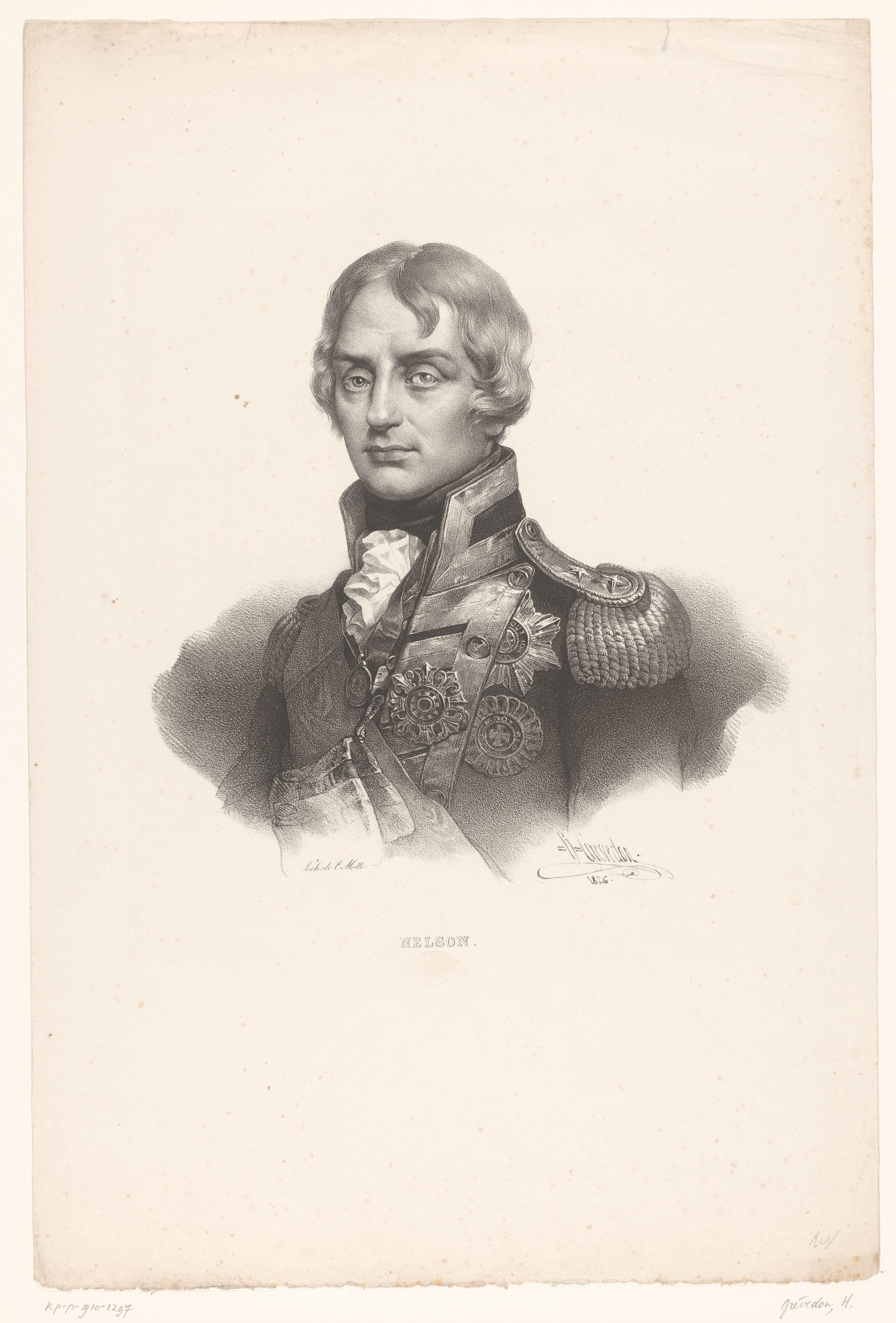 Portret van Horatio Nelson
