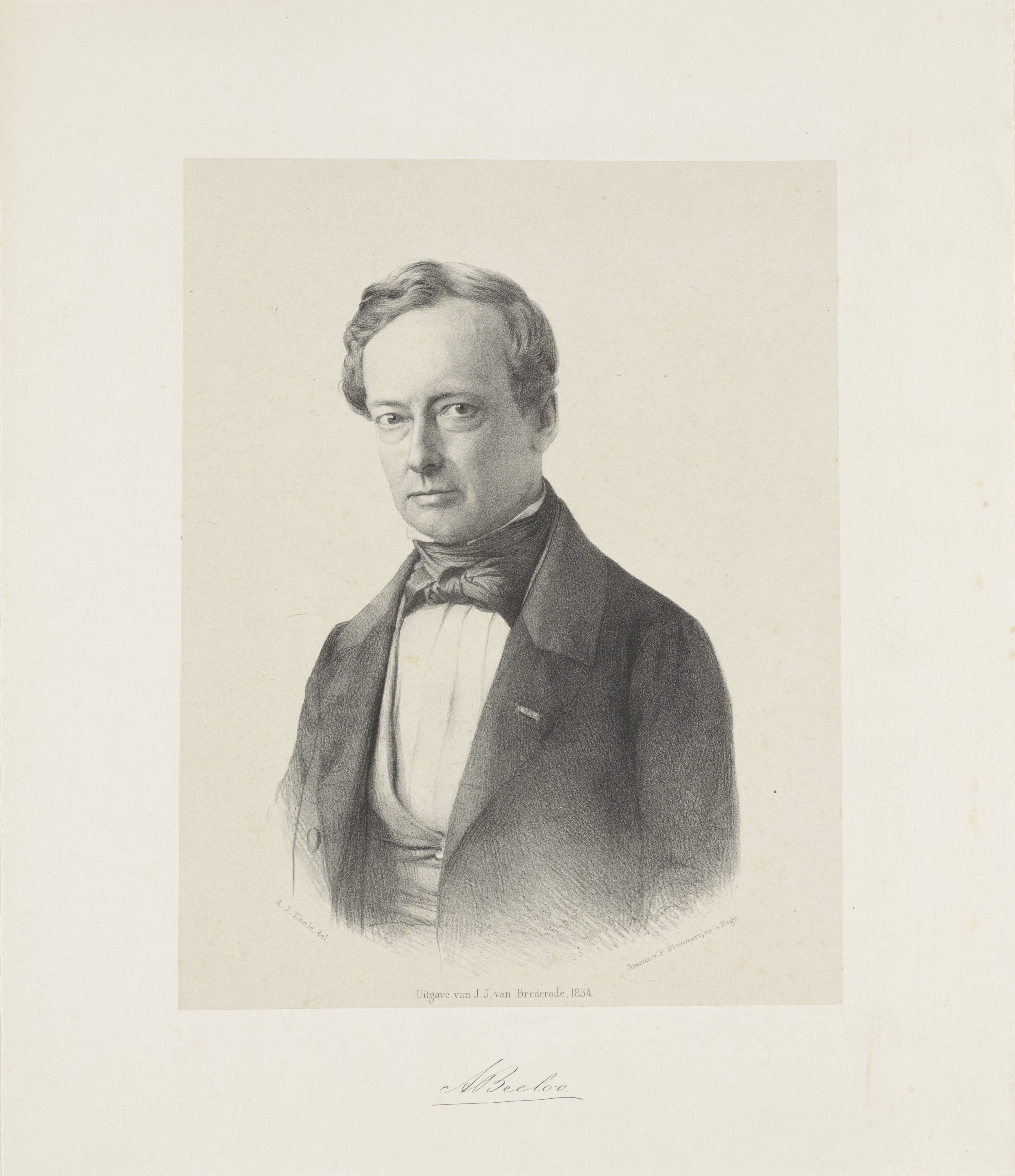 Portret van Adriaan Beeloo