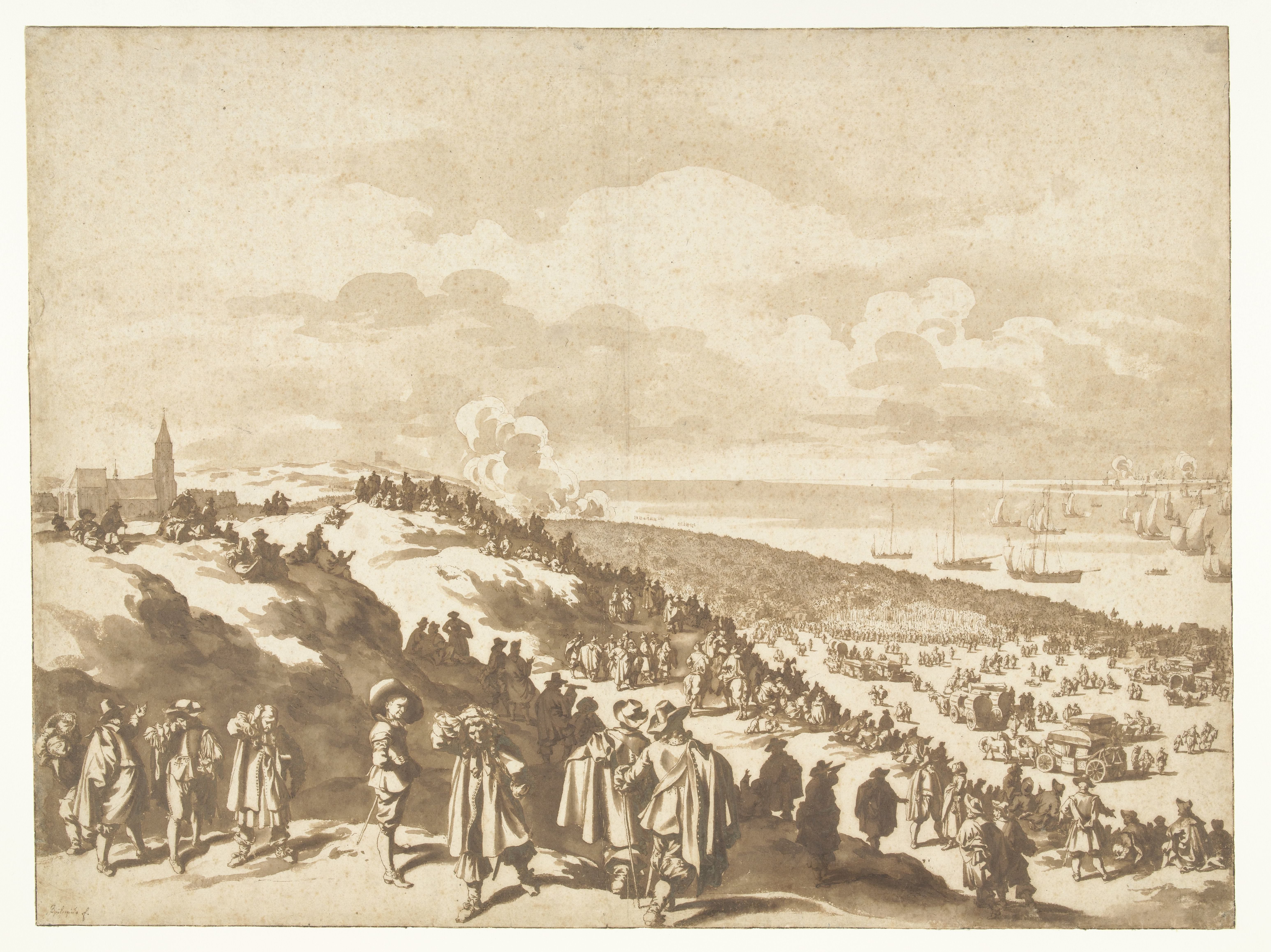 Het vertrek van Karel II naar Engeland