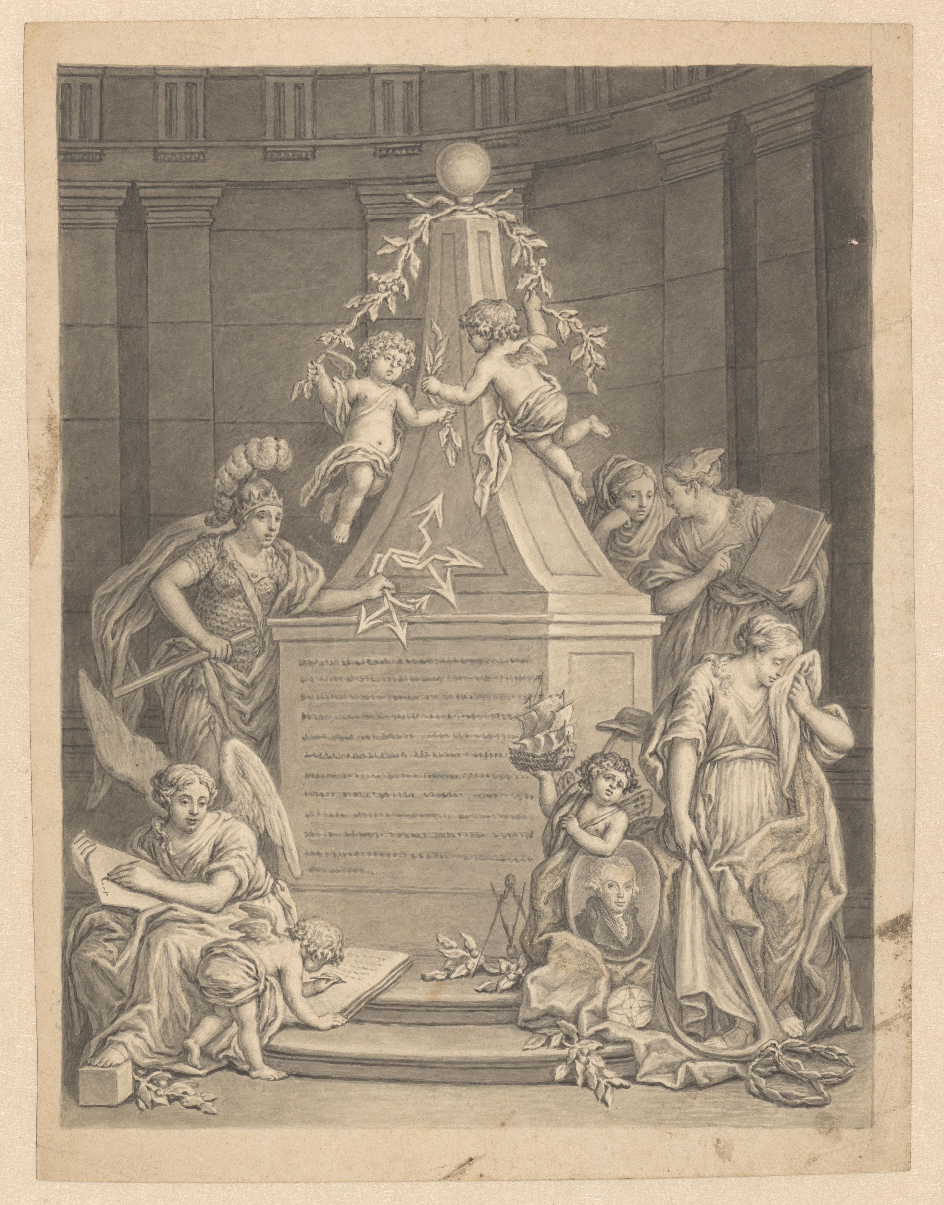 Allegorie op de dood van Mr. Pieter Paulus