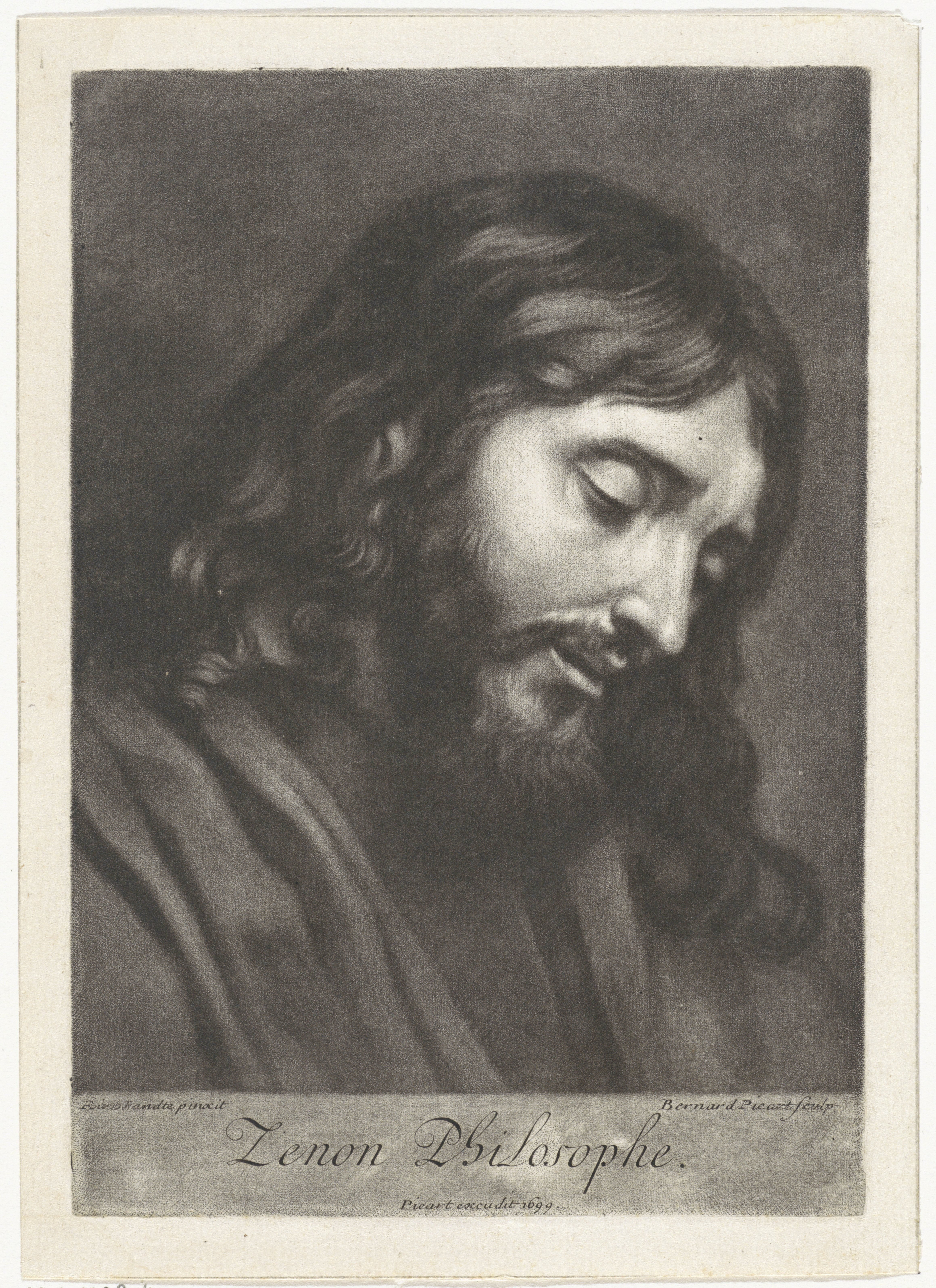 Portret van Zeno van Elea