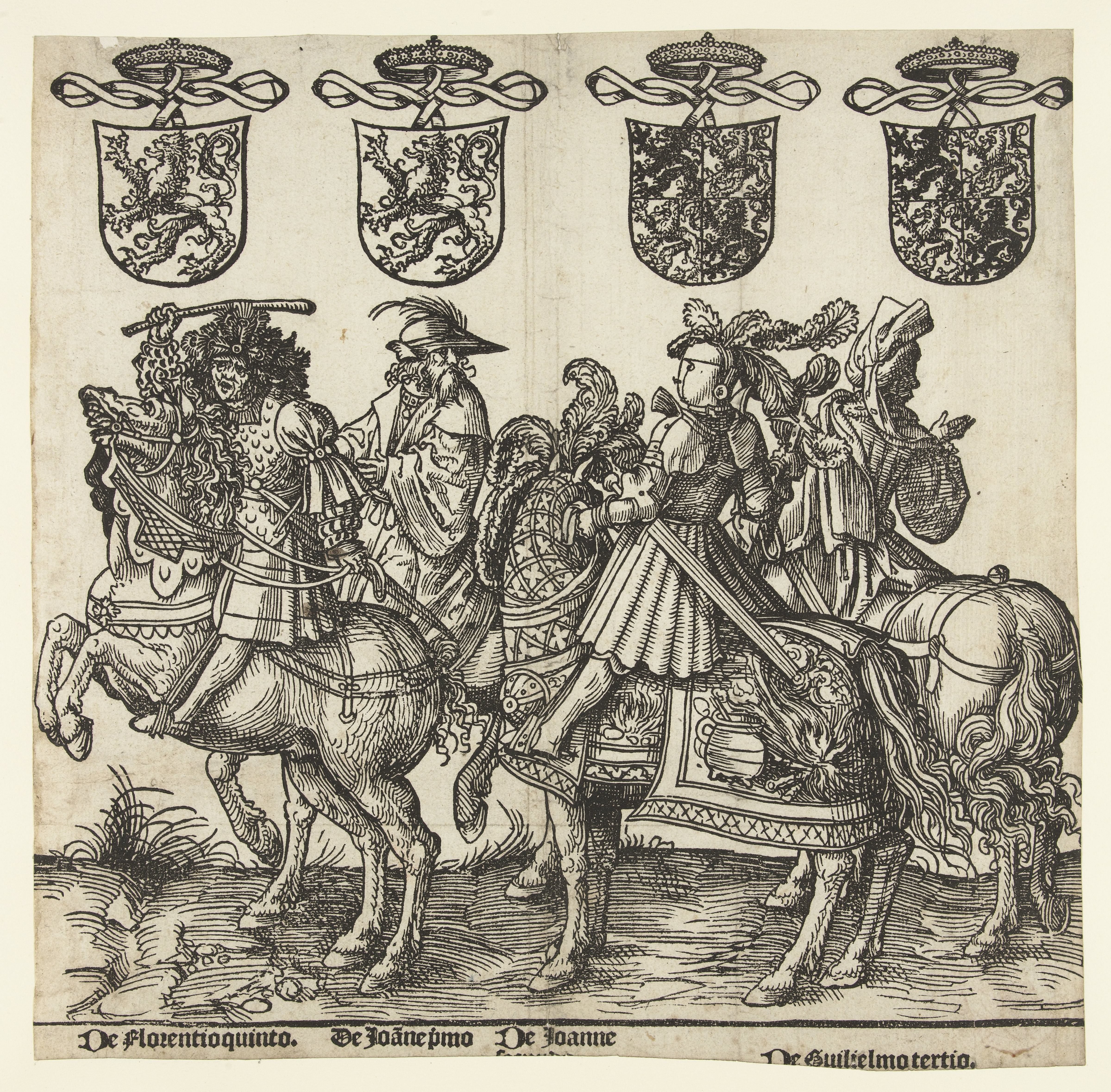 Floris V, Jan I, Jan II en Willem III