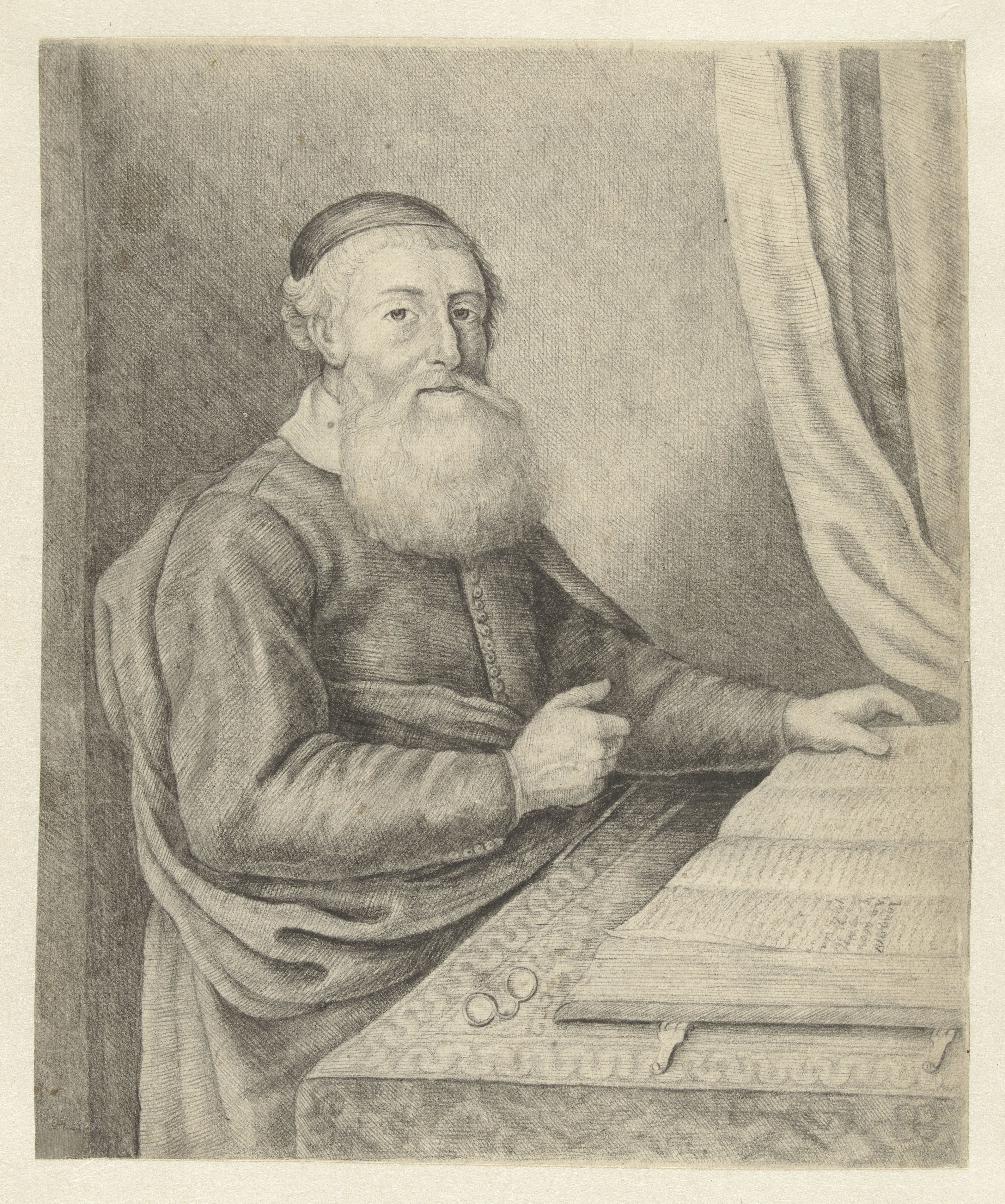 Portret van een predikant