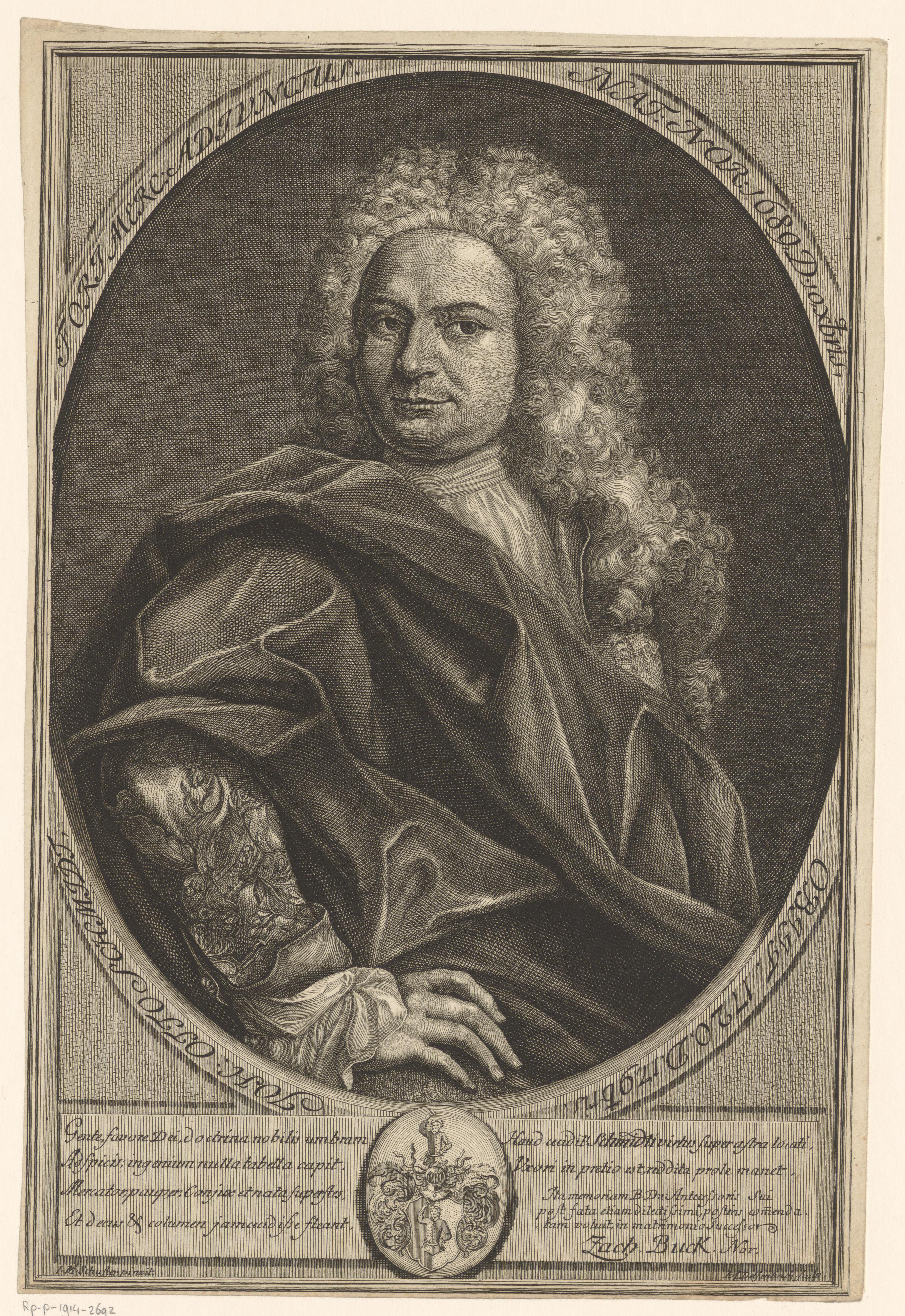 Portret van Johann Otto Schmidt