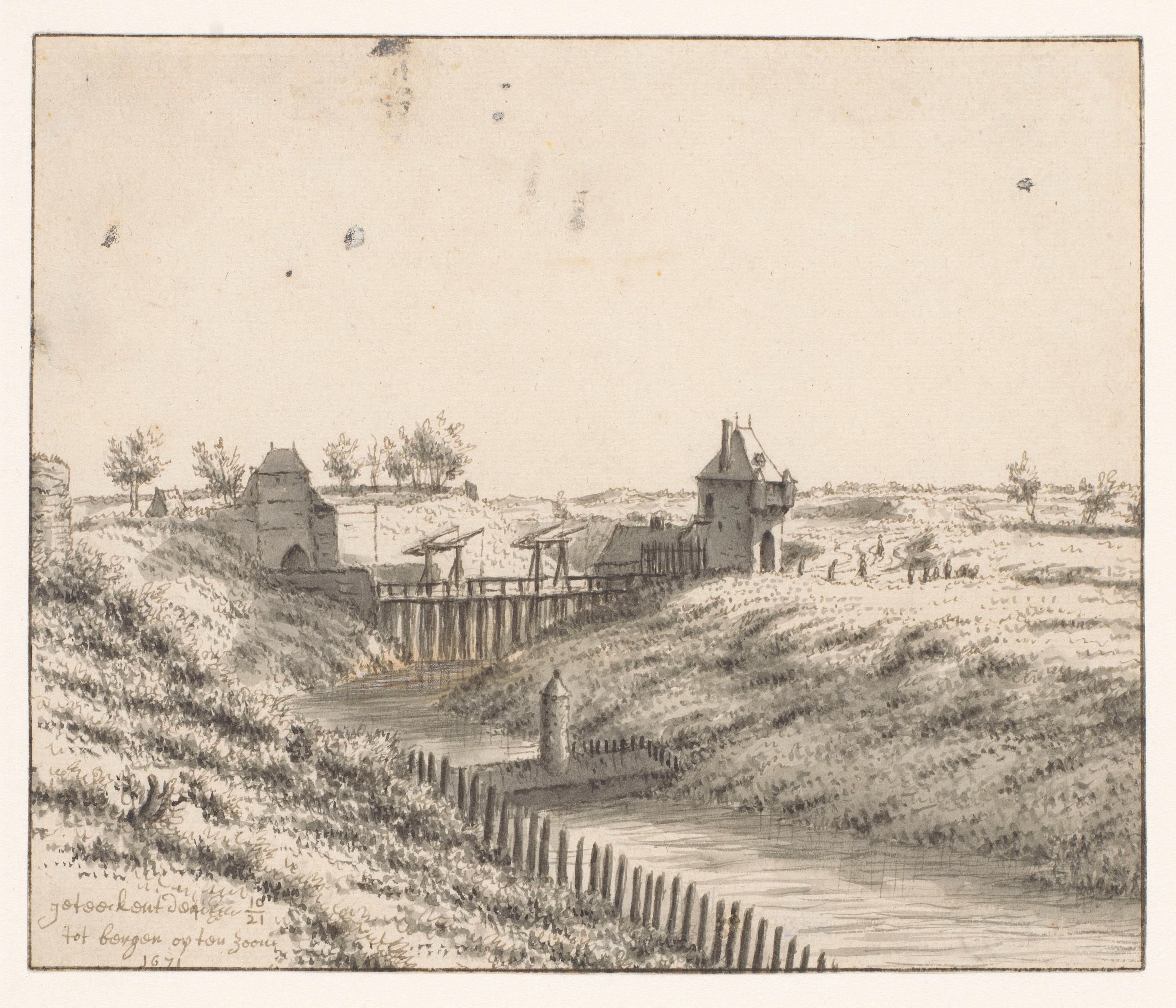 View of the Bospoort, Bergen op Zoom