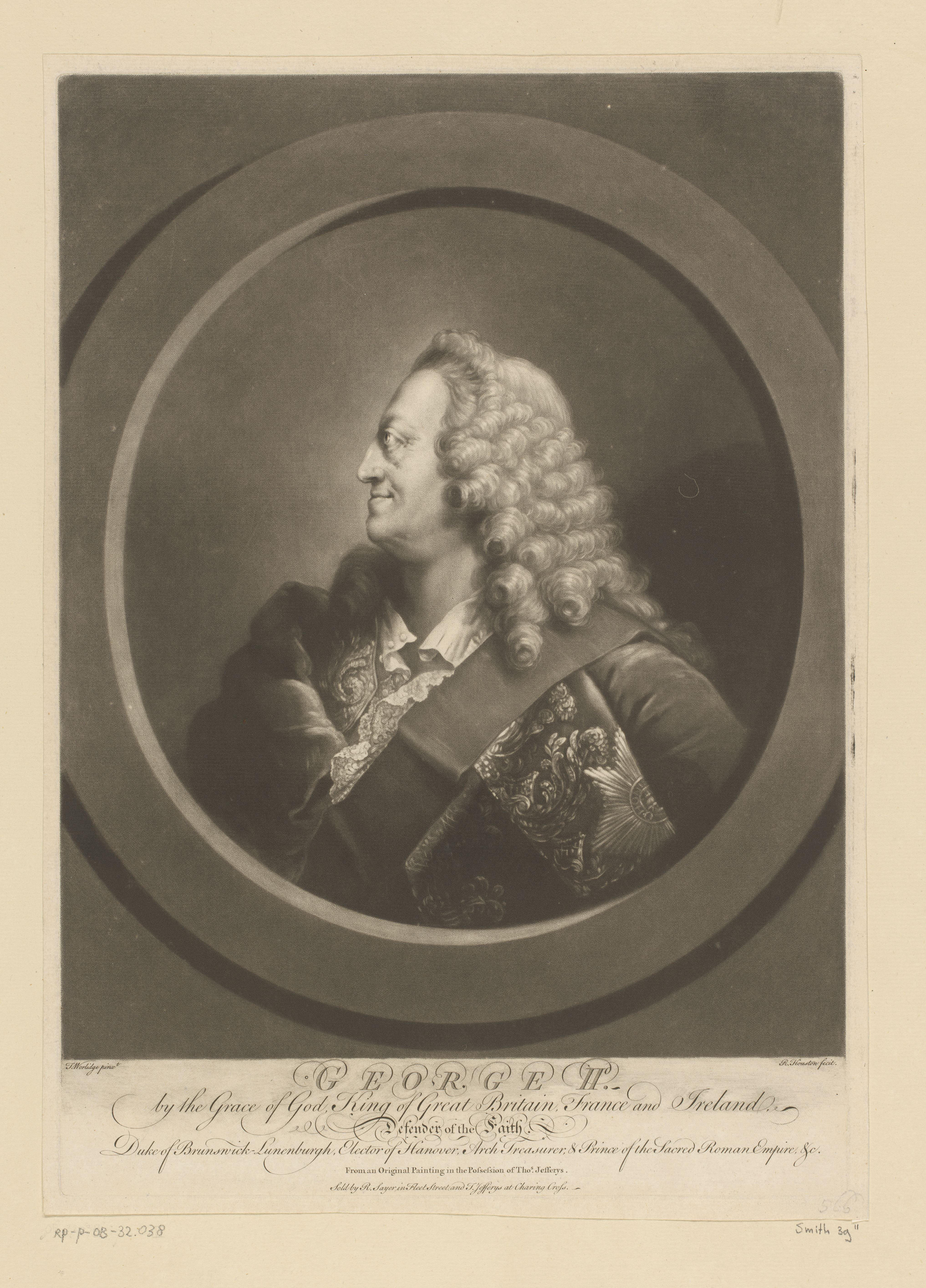 Portret van George II, koning van Groot-Brittannië