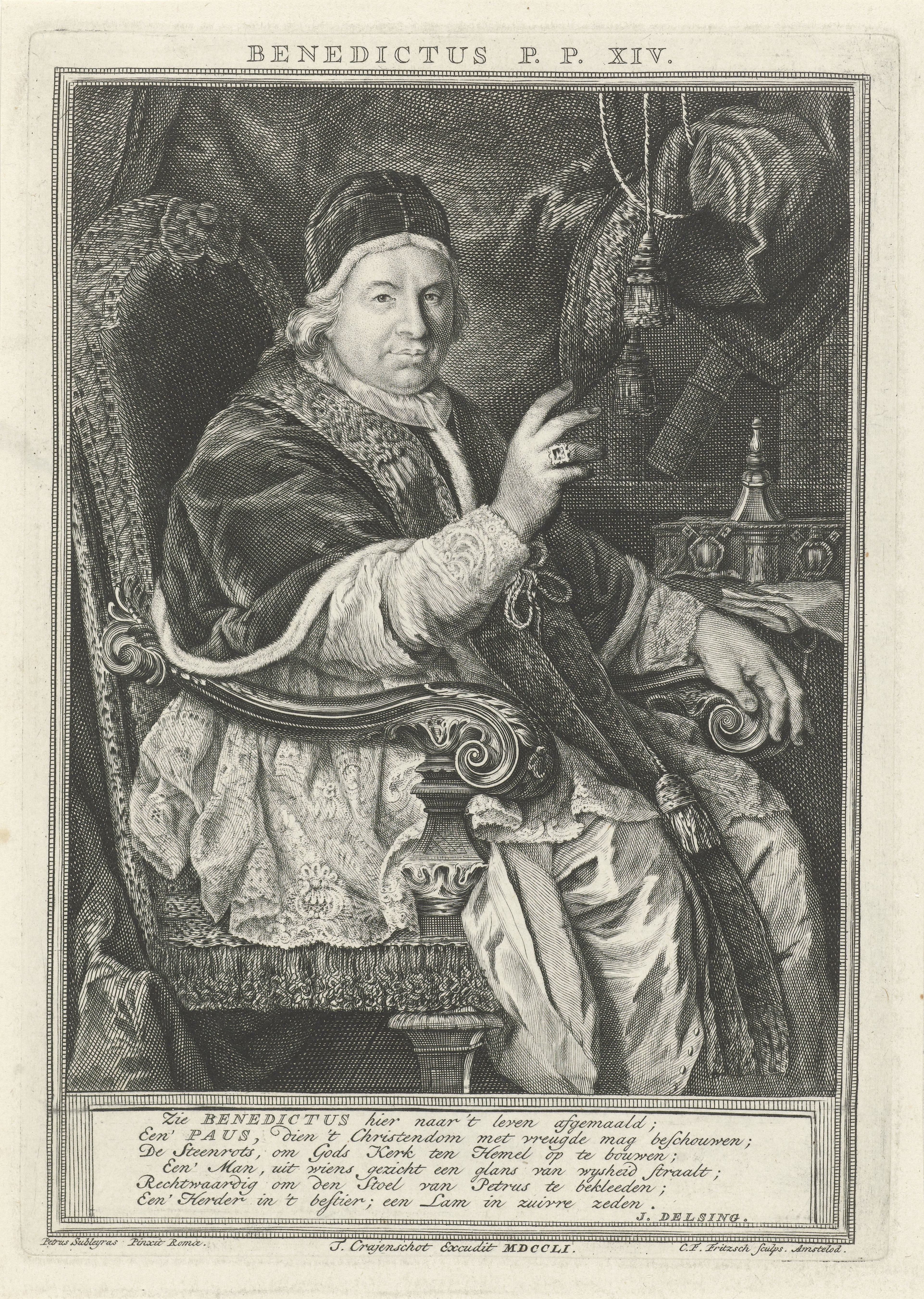 Portret van paus Benedictus XIV