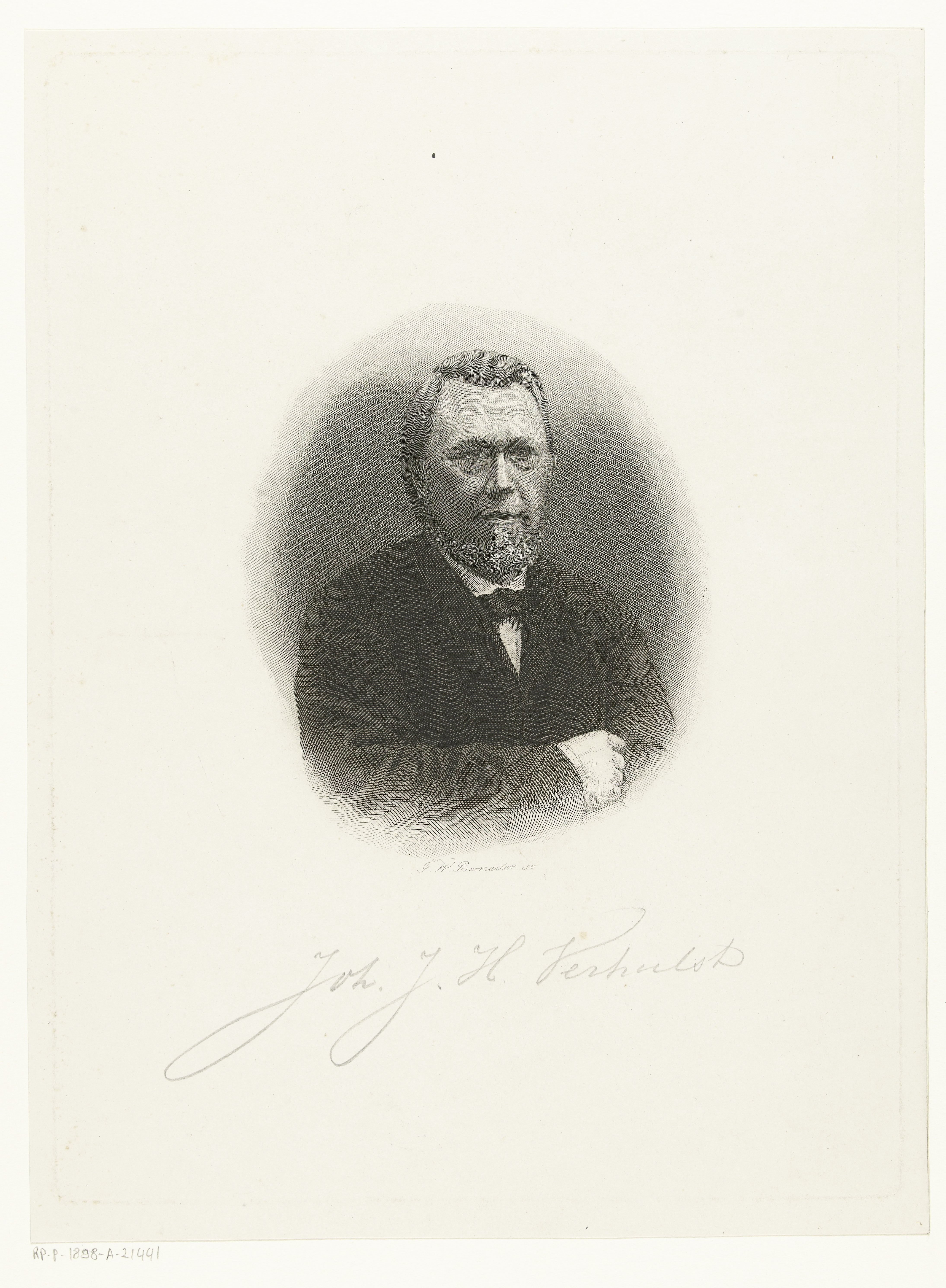 Portret van Johannes Verhulst